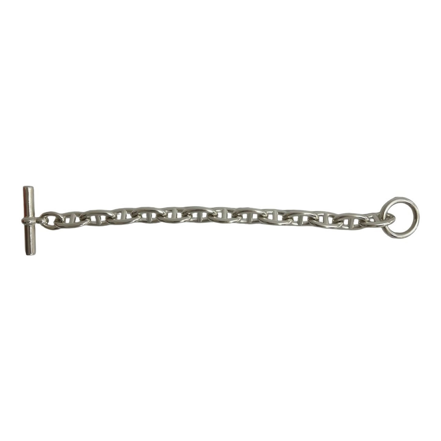 HERMES Chaine d'Ancre GM 13-link Sterling Silver 925 Chain Bracelet, 32134