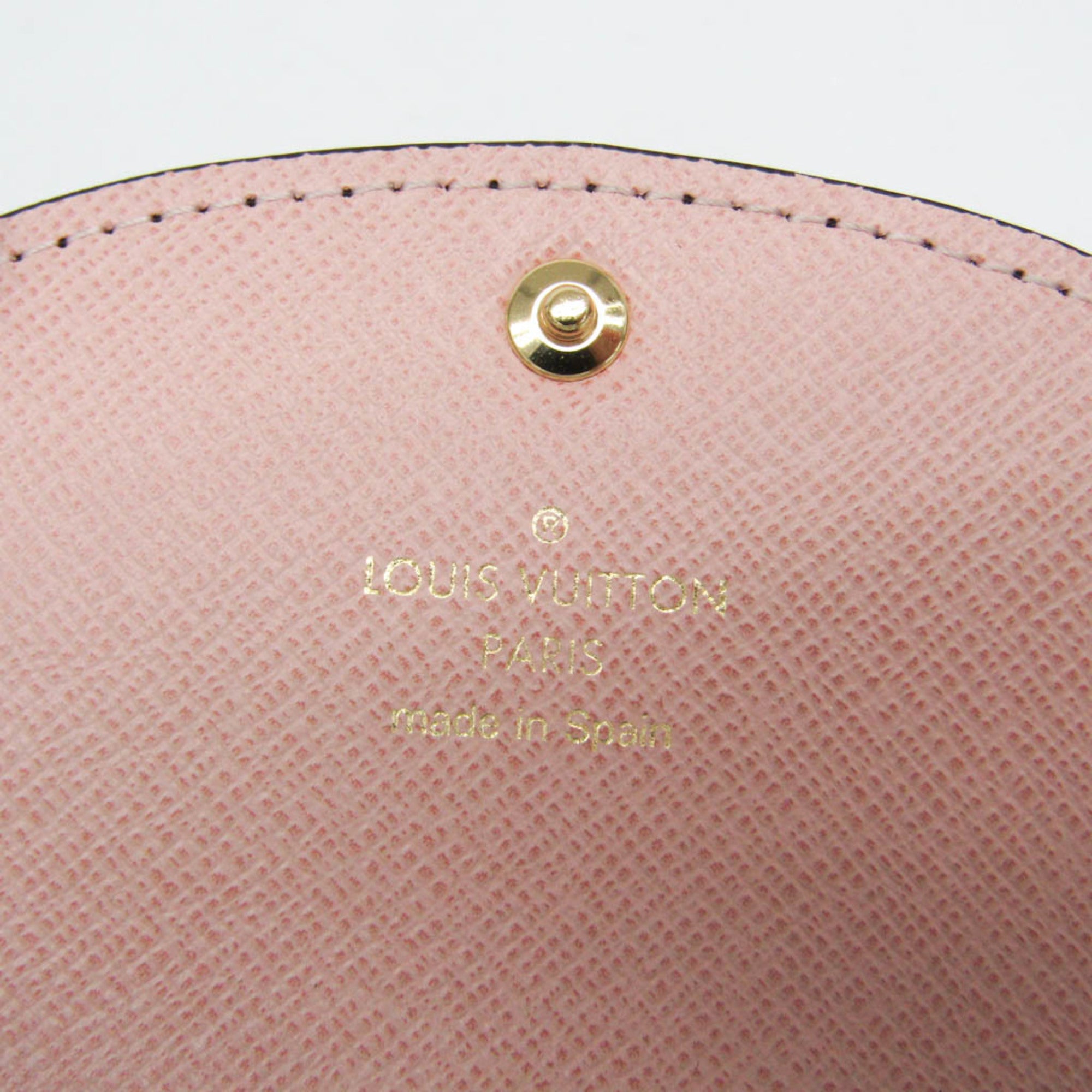 Louis Vuitton Damier Rosalie Coin Purse N64423 Women's Damier Canvas Coin Purse/coin Case Brown,Rose Ballerine