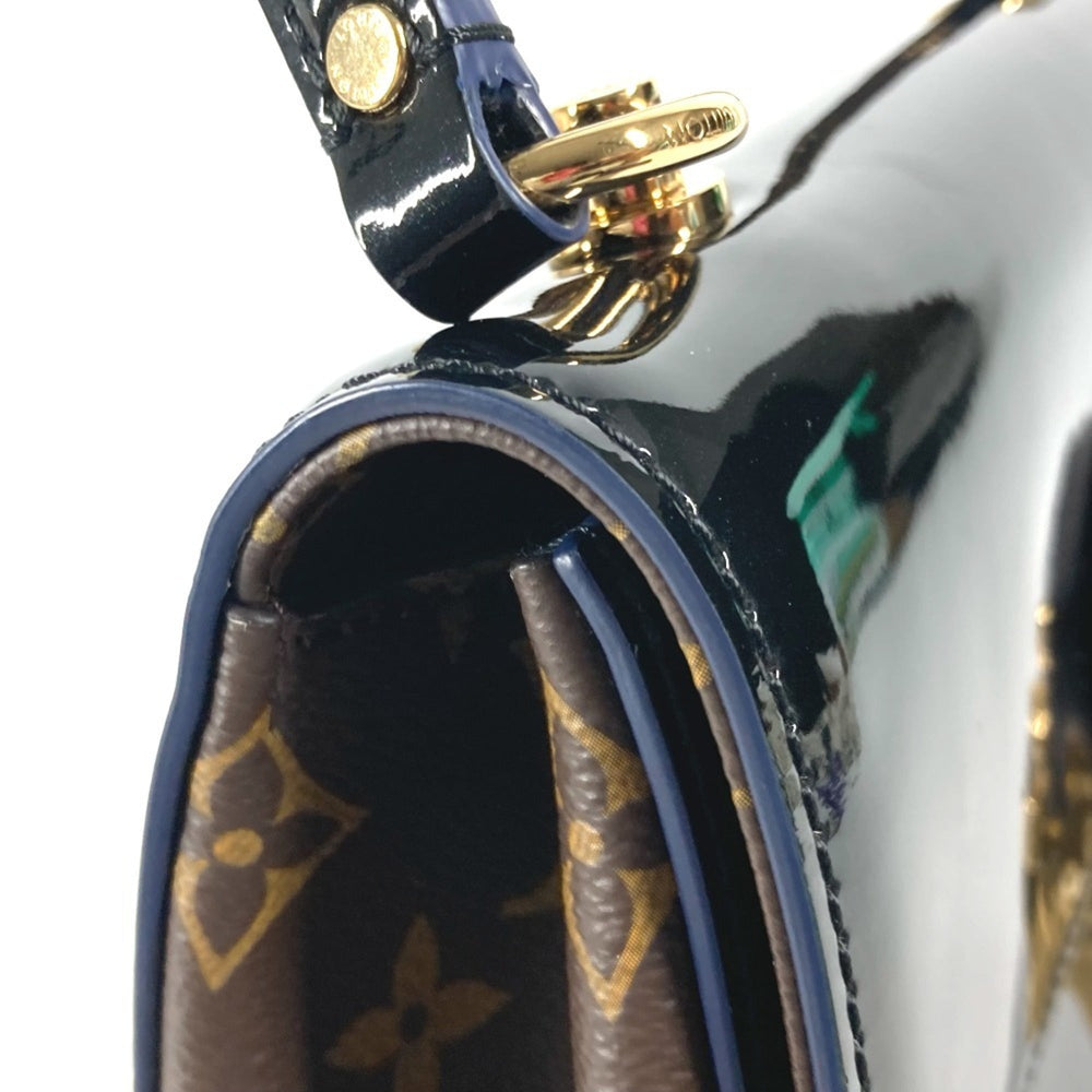 LOUIS VUITTON M53353 Monogram Cherrywood PM Handbag Patent Leather Canvas Women's Black G-240810-17 — Like New