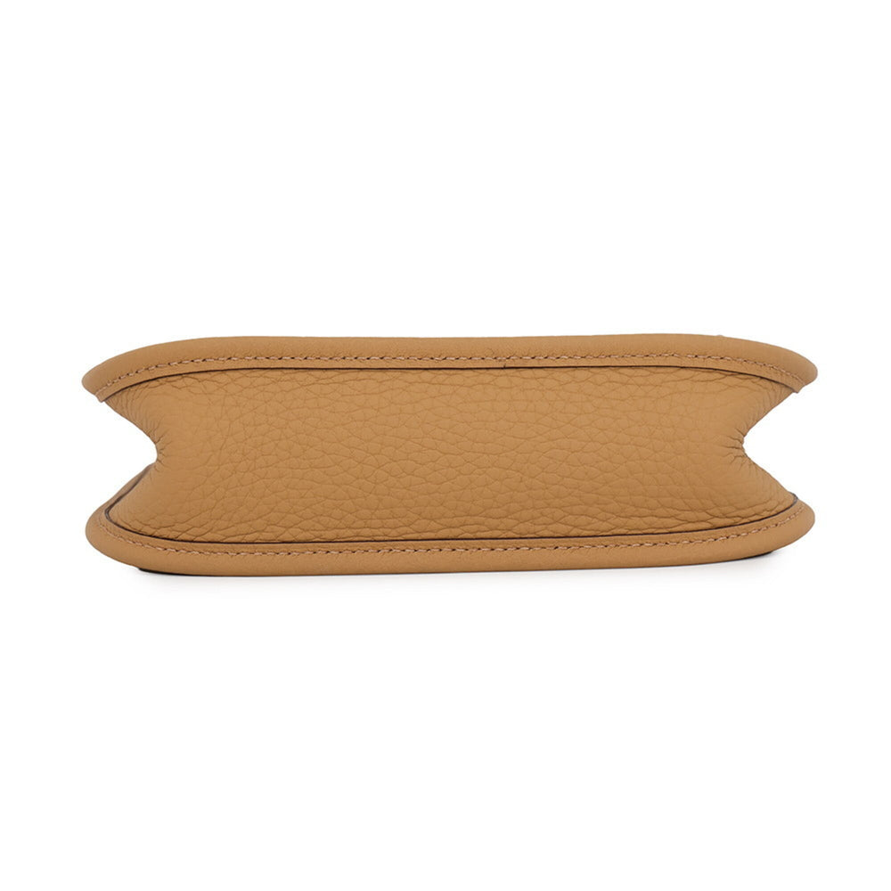 Hermes Evelyne TPM 85cm Shoulder Bag, Amazon Biscuit Nata, Taurillon Clemence Leather, K Stamp. HERMES Evelyne, Handbag, Women's Handbag — Like New