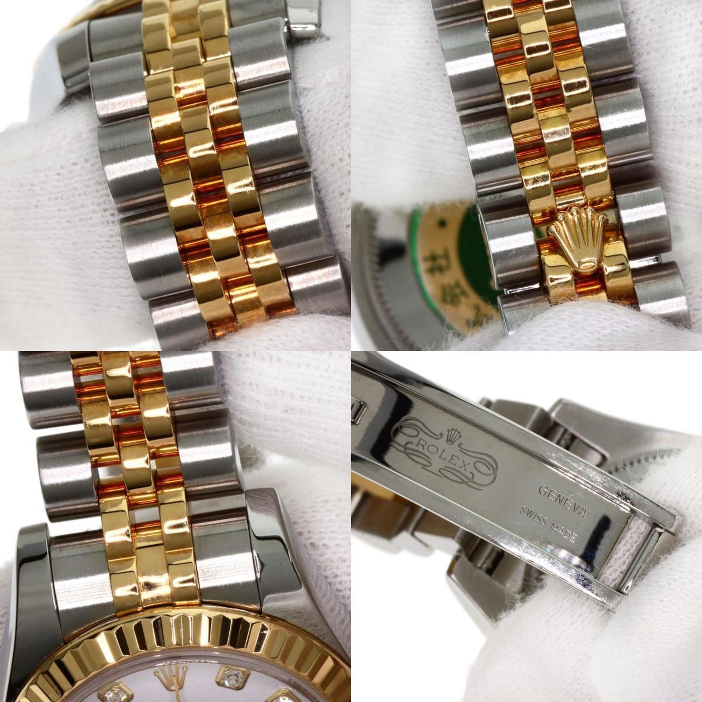 Rolex 179173G Datejust 10P Diamond Watch Stainless Steel SSxK18YG K18YG Ladies ROLEX