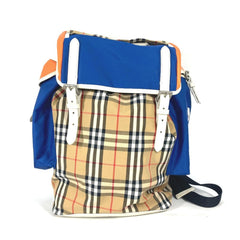 Burberry 4078448 Bag Backpack Backpack Beige Orange x blue — Like New