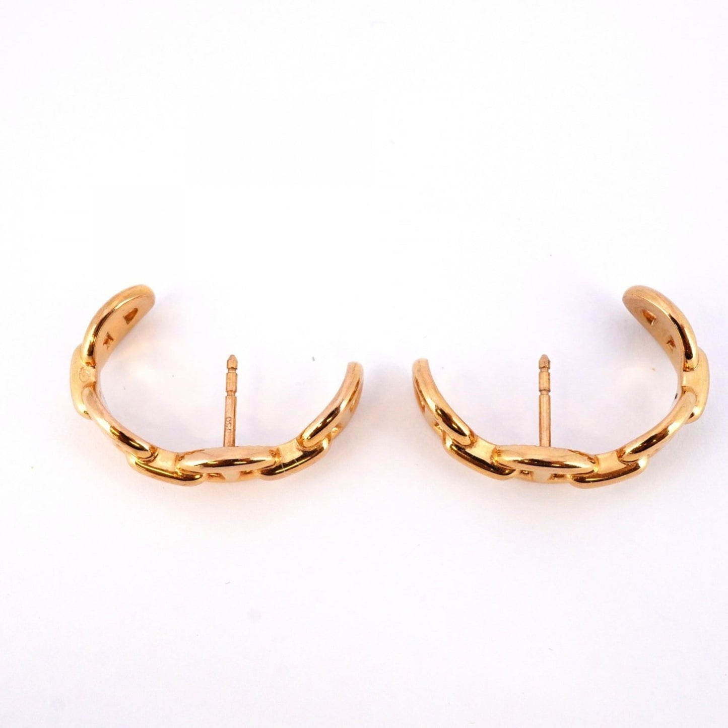 Hermes Anchaîne Chaine d'Ancre earrings in 18KPG pink gold for women