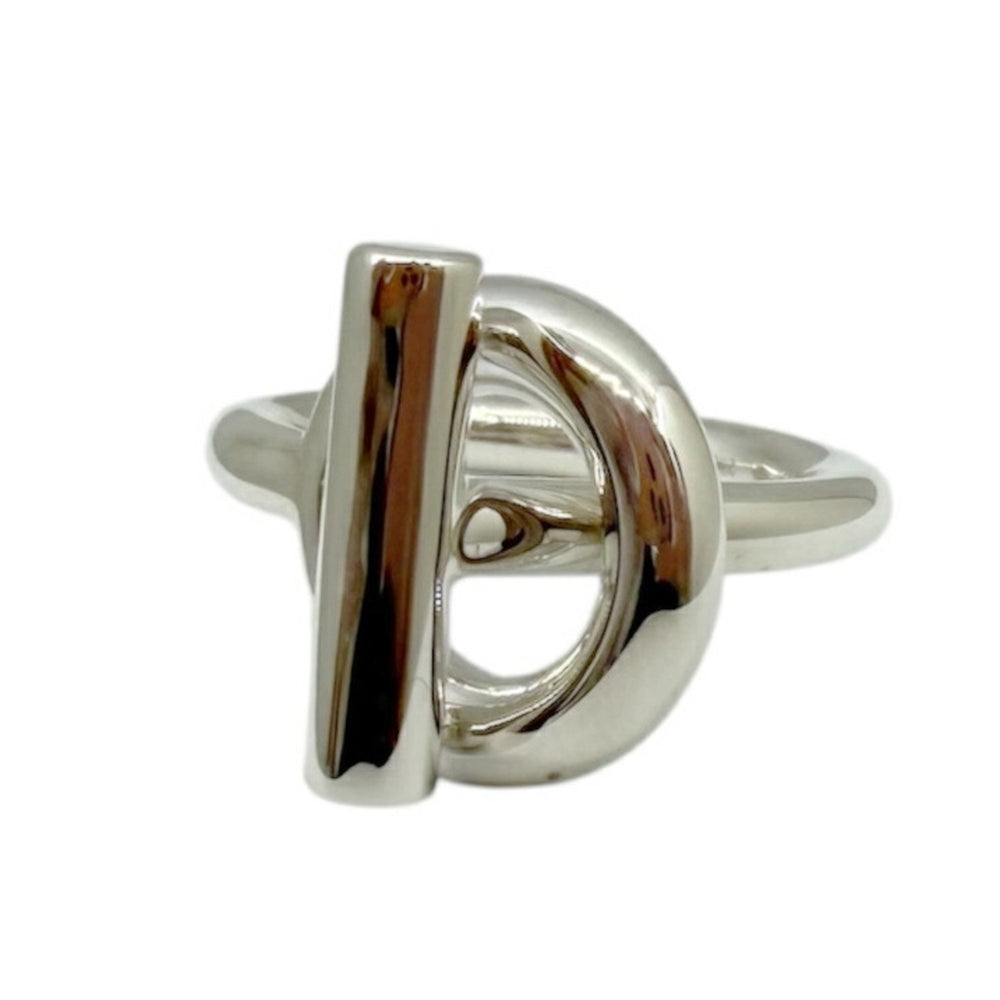 HERMES Echappé Ring, Silver #52, AG925, for Men and Women — Like New
