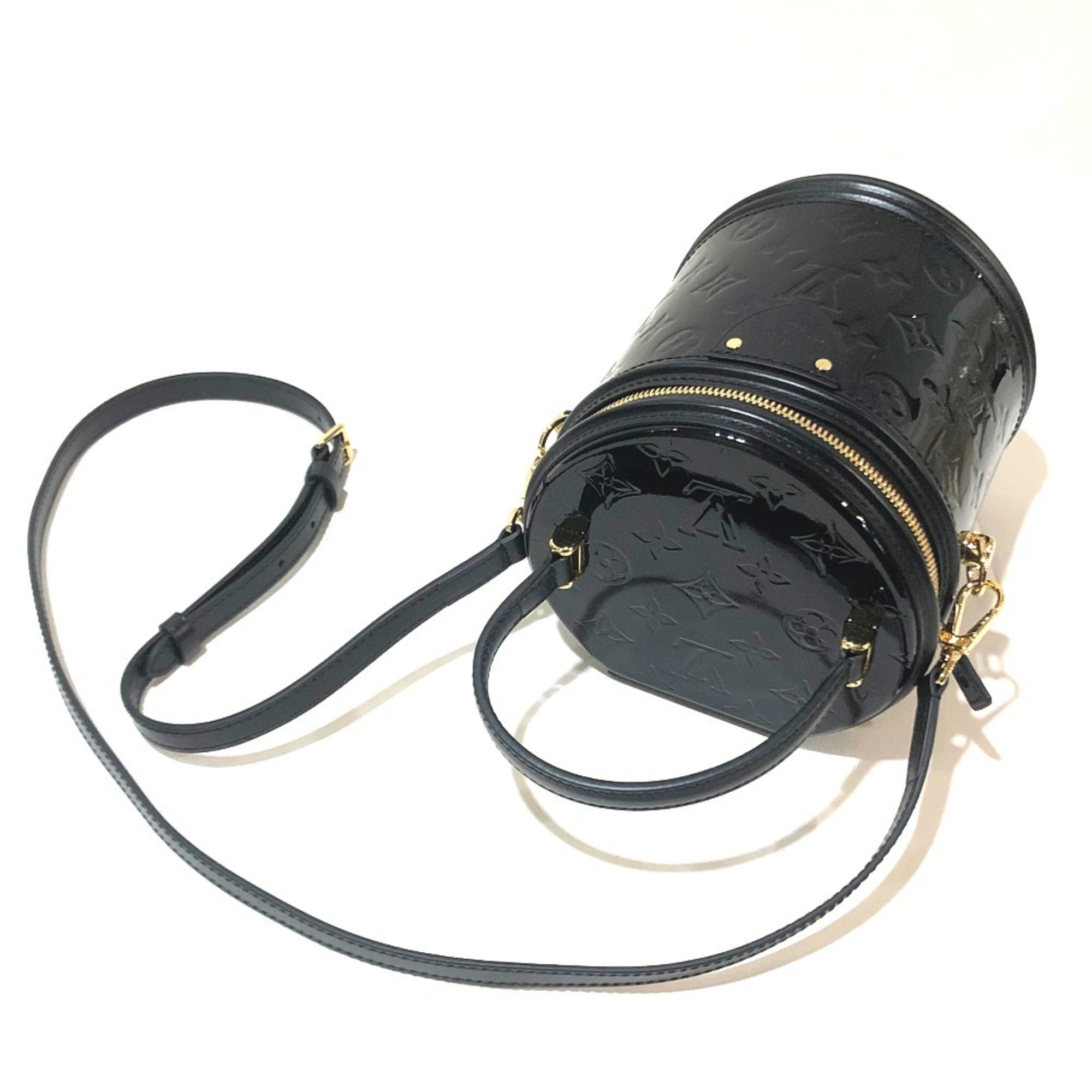 LOUIS VUITTON M53997 Monogram Vernis Cannes PM Handbag Women's Noir Black — New - Store Return