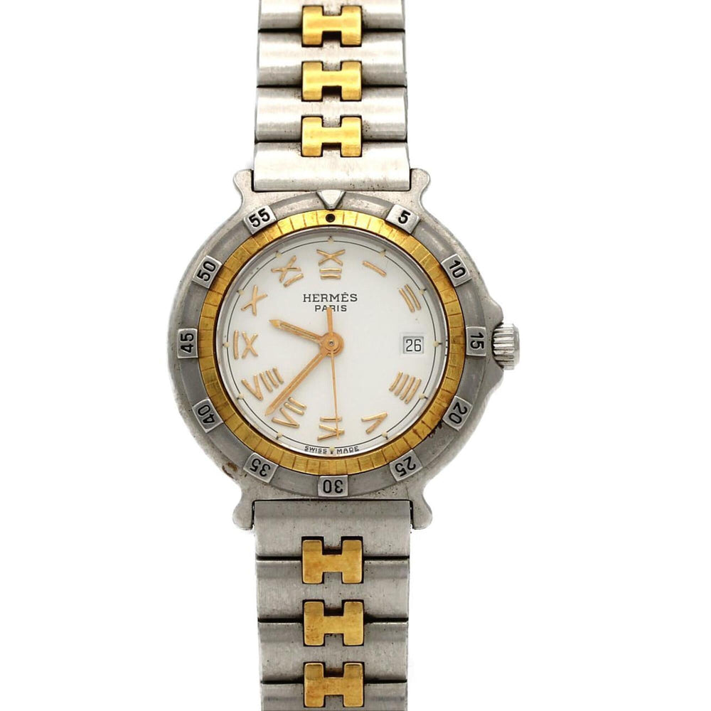 Hermes Captain Nemo Combination Stainless Steel x Gold-Plated Quartz Watch — Good