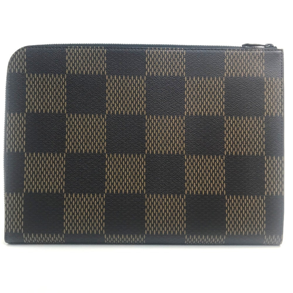 LOUIS VUITTON N60390 Damier Giant Pochette Jour NIGO collaboration clutch bag canvas men's Ebene brown — New - Store Return