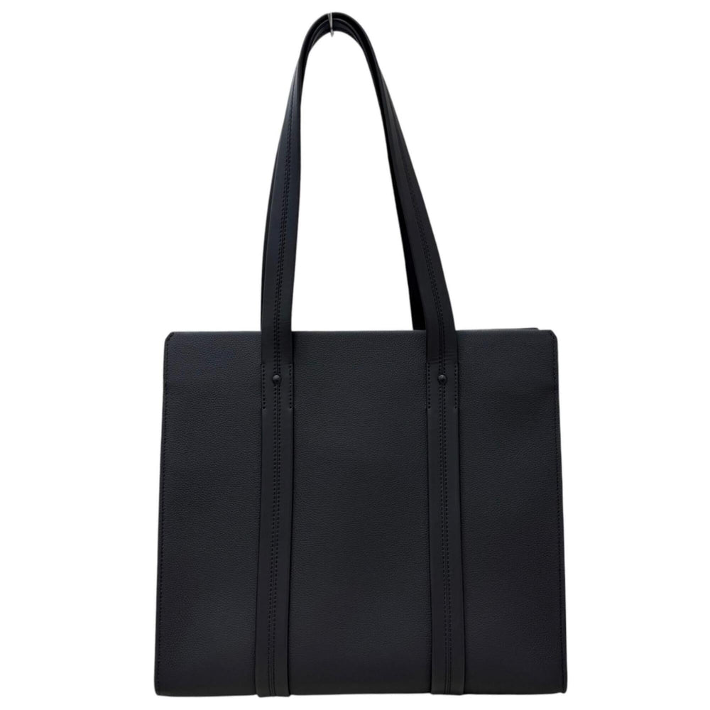 LOUIS VUITTON M57308 LV Aerogram Takeoff Leather Tote Bag, Black, Made in Spain, Men's, Comes with Box and Dust Fits A4 Size — Like New