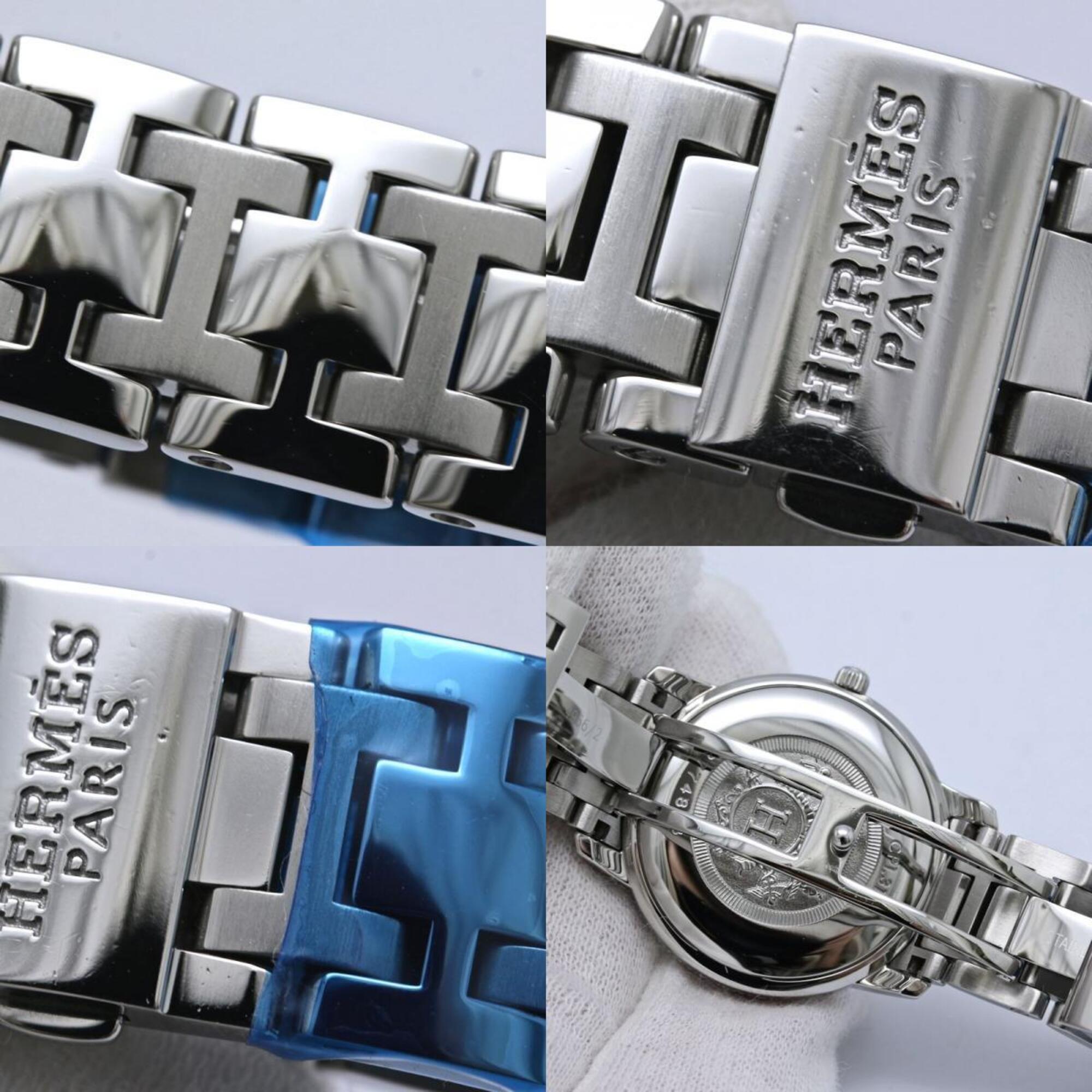 HERMES Clipper Classic CP1.310.220 4966 Boys' Watch Stainless Steel 40519 — Very Good