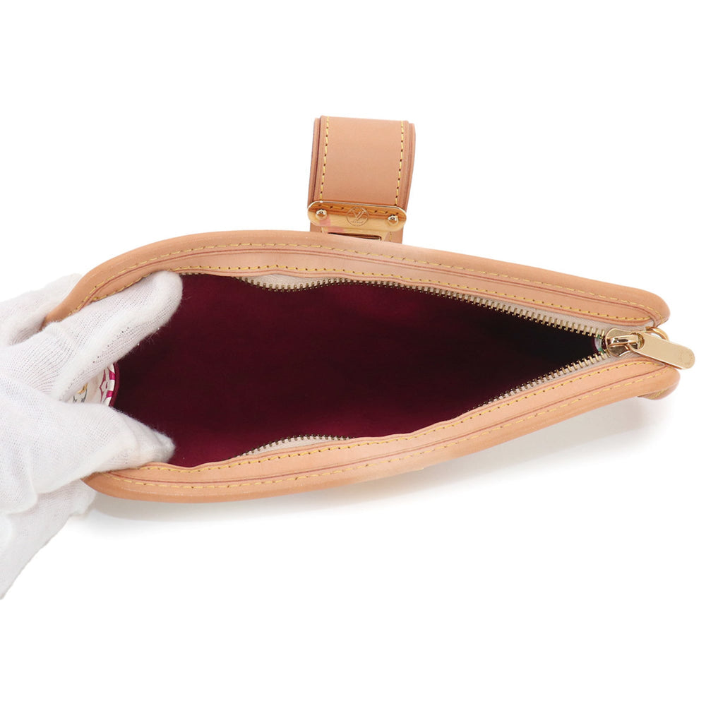 Louis Vuitton Monogram Multicolor Shirley 2-way Shoulder Clutch Handbag Blanc M40049 — Like New