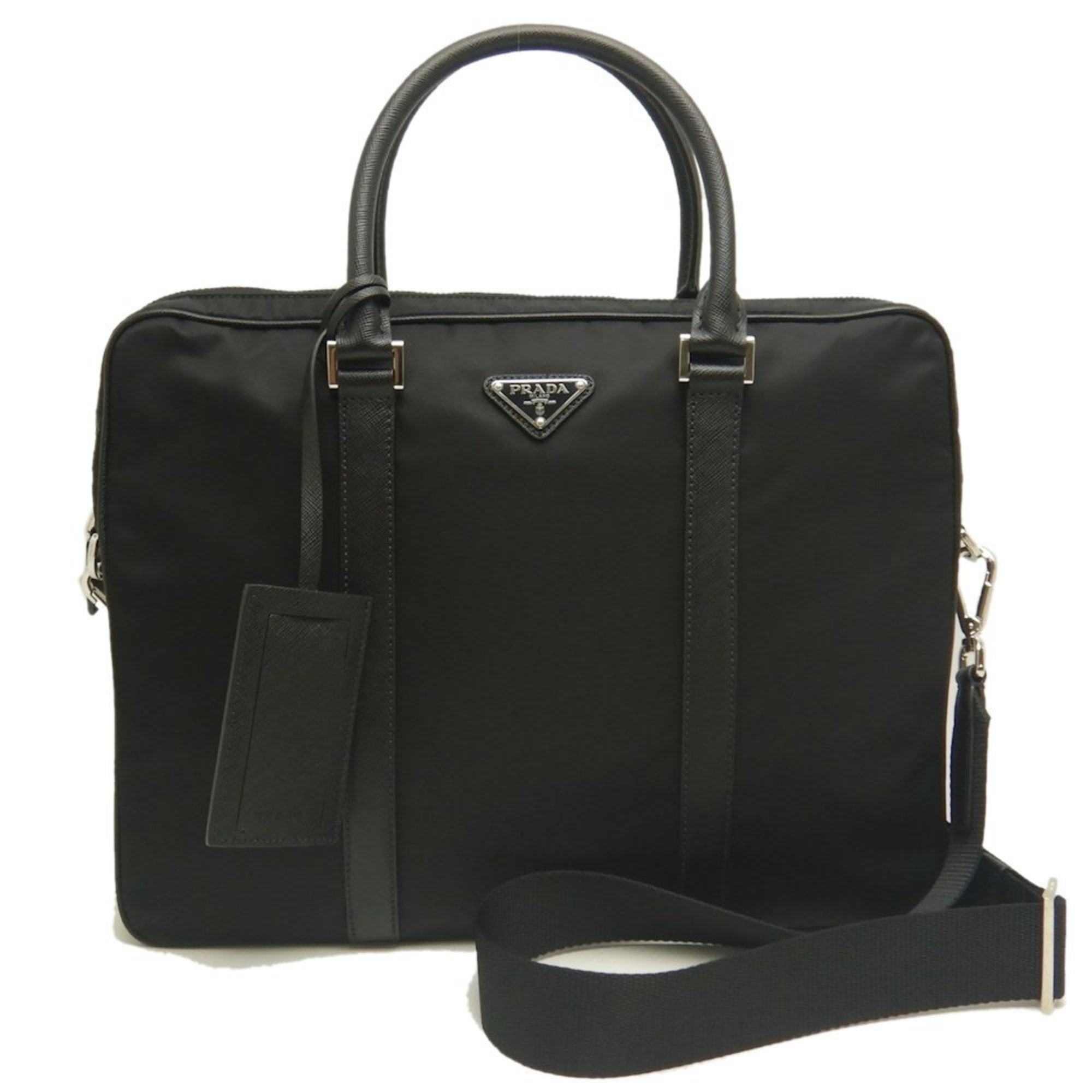 PRADA Prada Tessuto Nylon Briefcase 2VE368 Men's Business Bag 253218