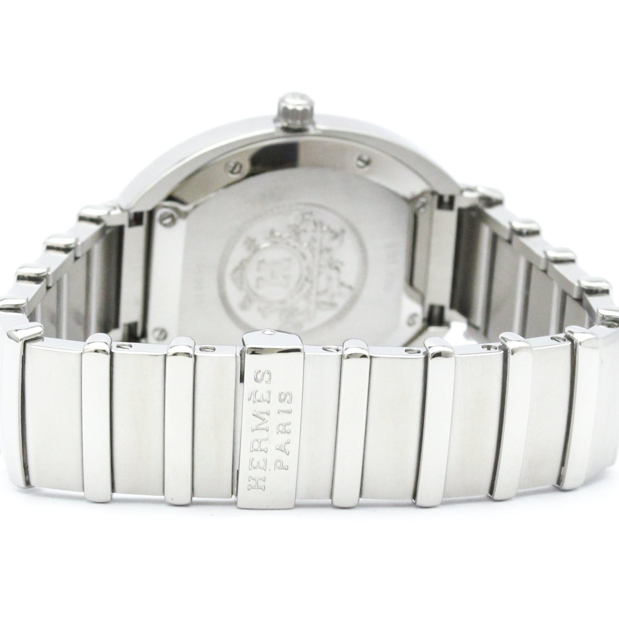 HERMES Espace Stainless Steel Quartz Ladies Watch ES1.210 Polished — Very Good