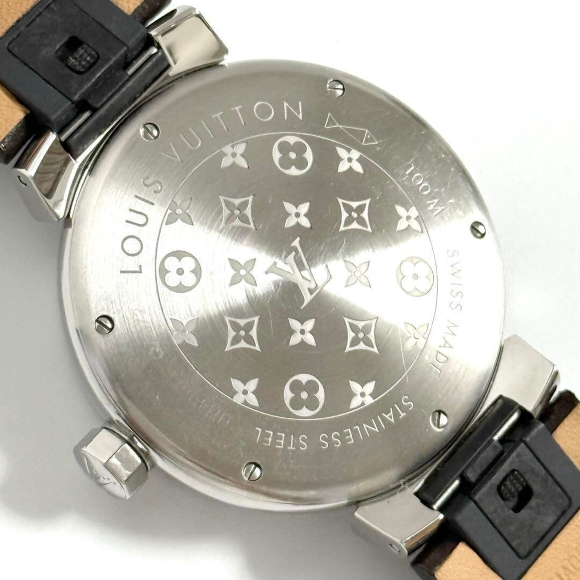 Louis Vuitton Men's Tambour Monogram Watch 39mm — Very Good