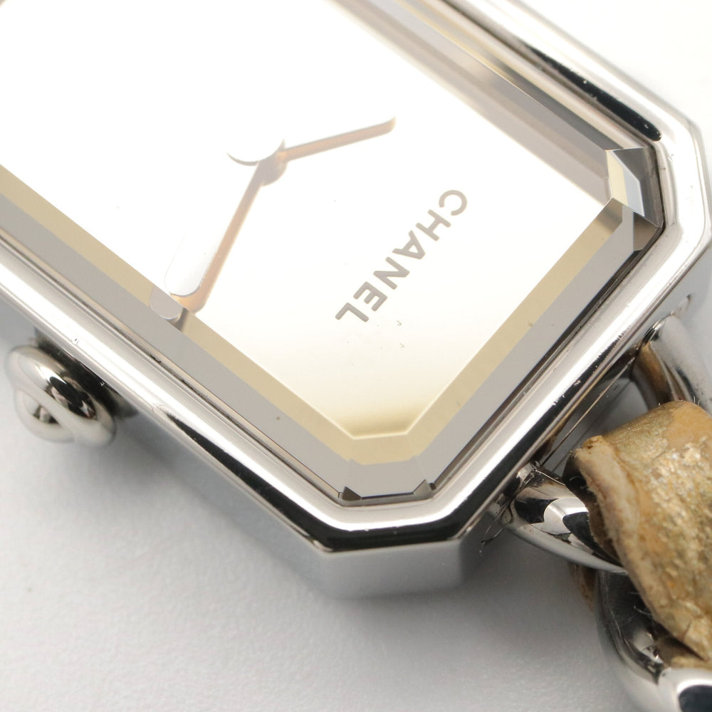 Chanel CHANEL Première Rock Watch, Stainless Steel, Leather Strap, Ladies, Gold Tone, Mirror Finish, H5583 — Very Good