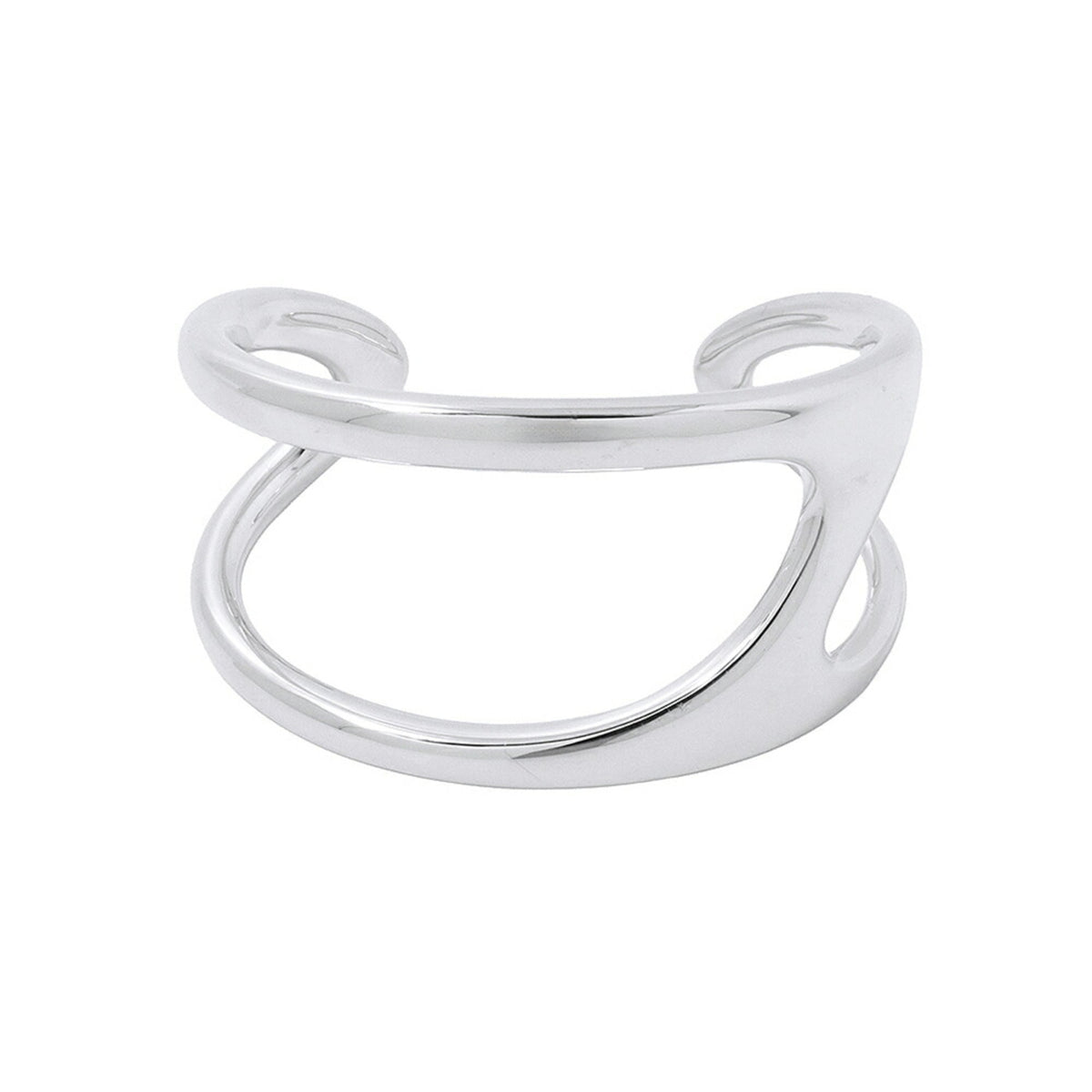 Hermes Chaine d'Ancre Punk Bangle GM SV925 Silver Size 14 HERMES — Like New
