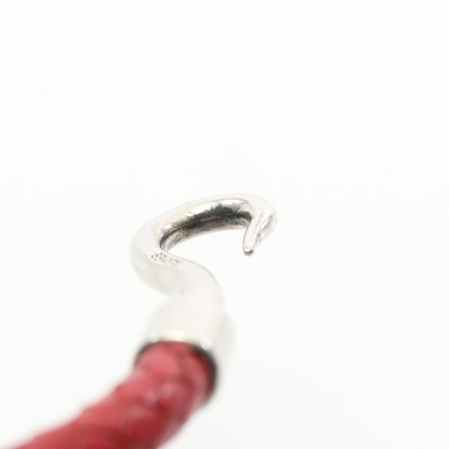 Hermes Hermès Jumbo Choker Bracelet, Leather, Women's, Red