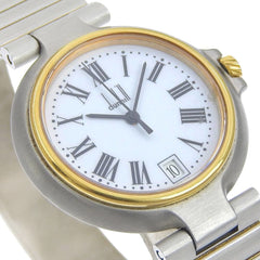 Dunhill women's watch, stainless steel, quartz, analog, white dial — Good