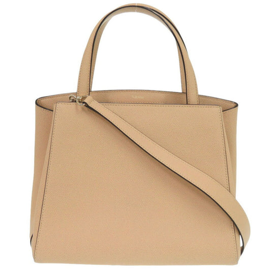 Valextra Triennale Medium Leather Handbag in Pink Beige (0473)