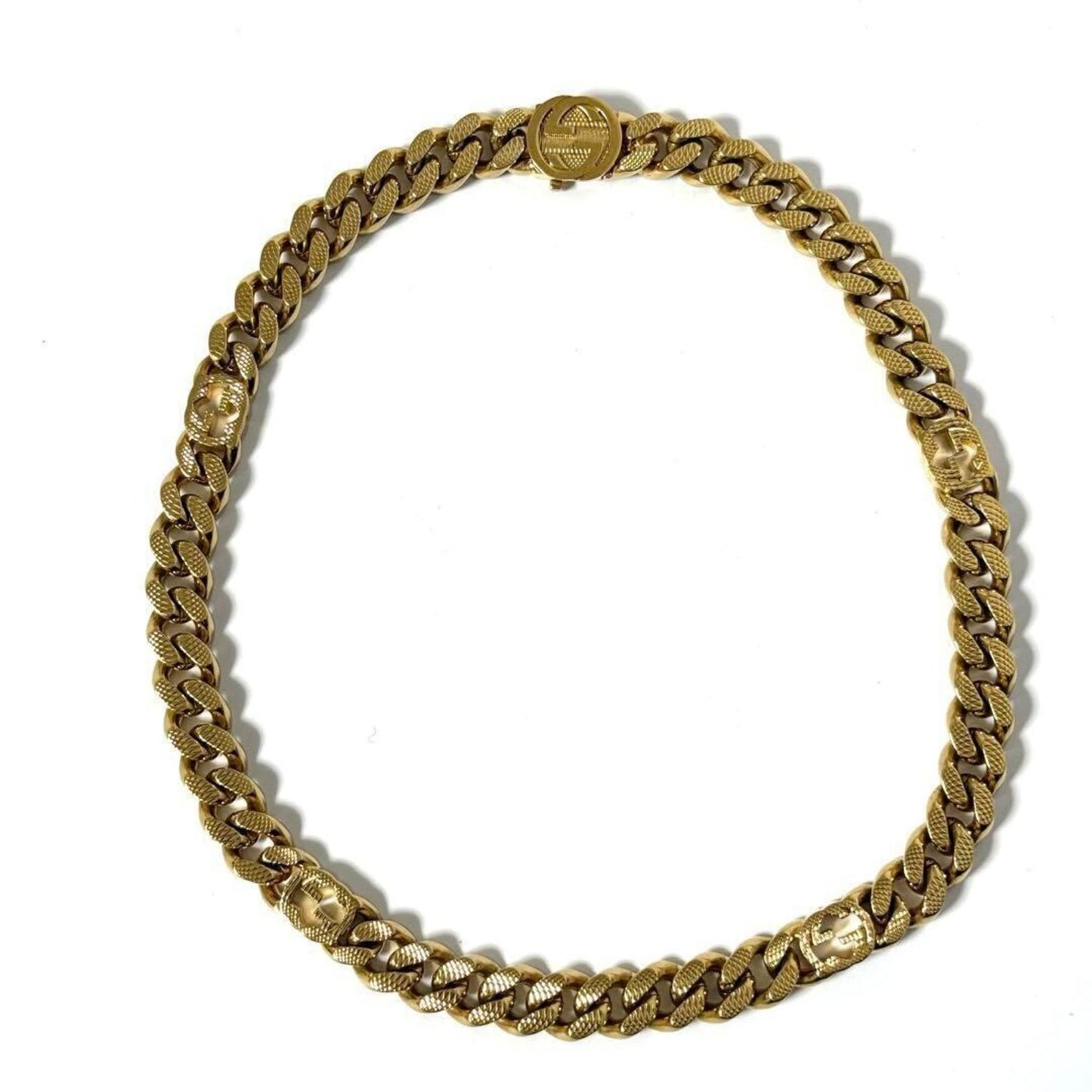 Gucci Women's Interlocking Gormet Chain Necklace