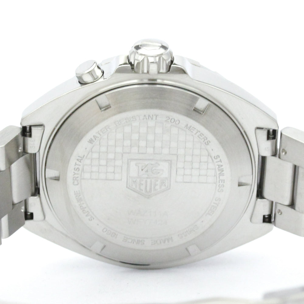 TAG HEUER Formula 1 Alarm Steel Quartz Mens Watch WAZ111A Polished — Very Good