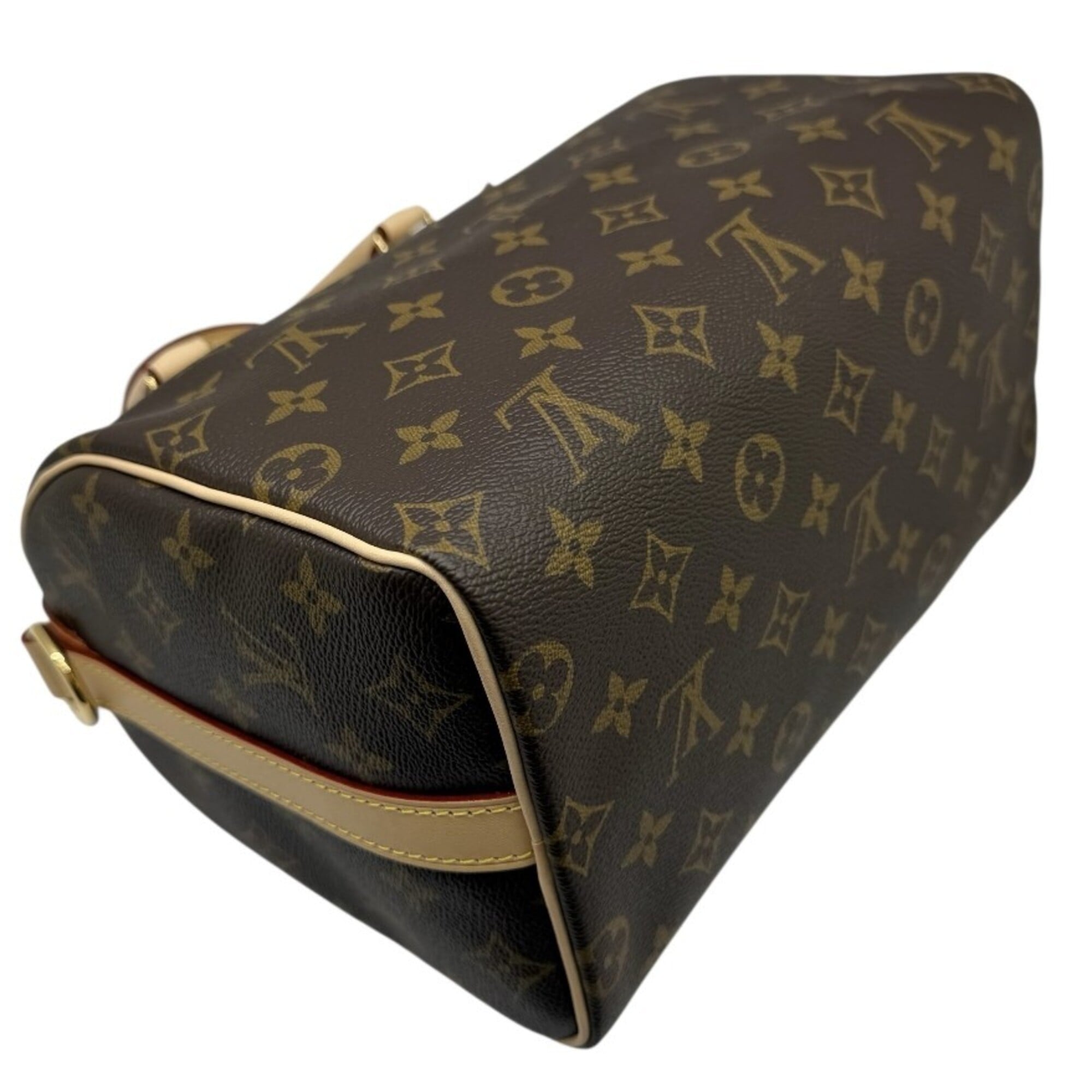 LOUIS VUITTON Louis Vuitton Monogram Speedy 25 Bandoulière M46977 RFID Boston Bag Brown with Strap Women's Men's — Like New