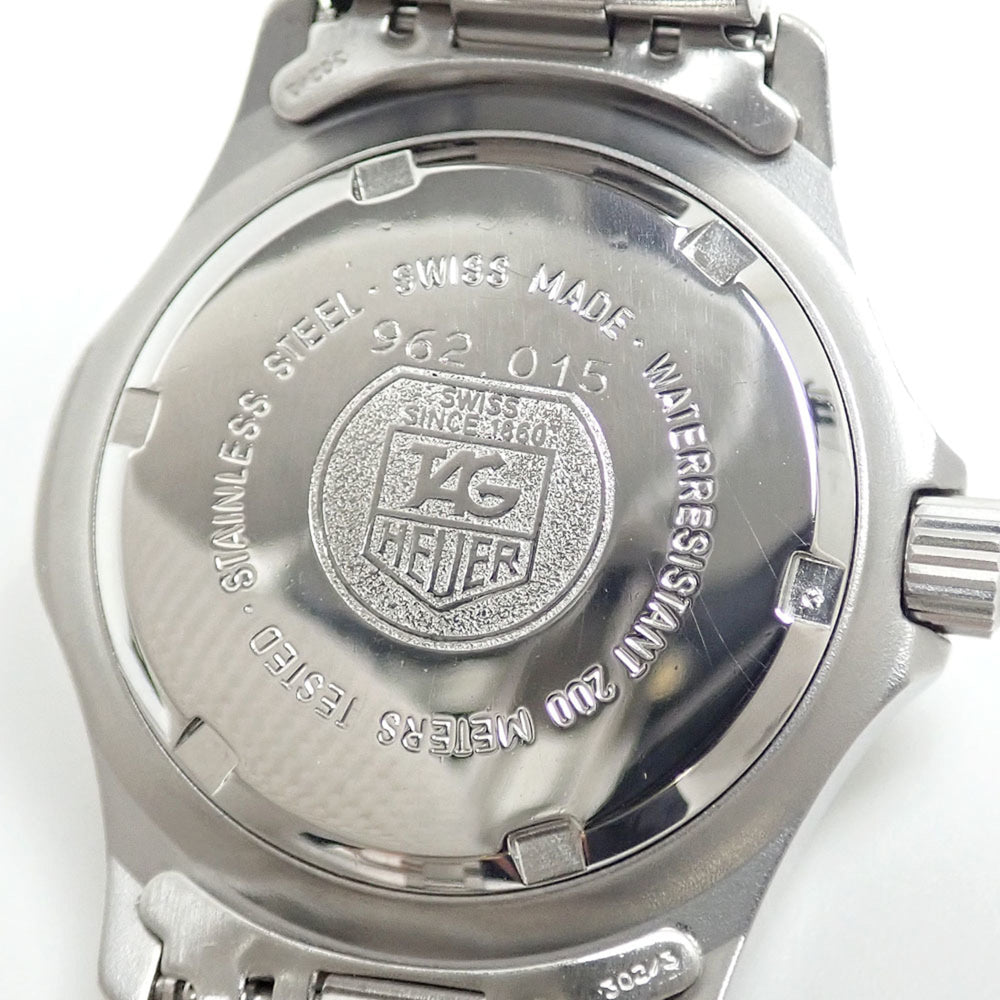 TAG Heuer Professional Boys' Quartz Watch, Stainless Steel, 962.015, Battery-Powered, 2000 Series, Women's/Men's/Unisex — Good