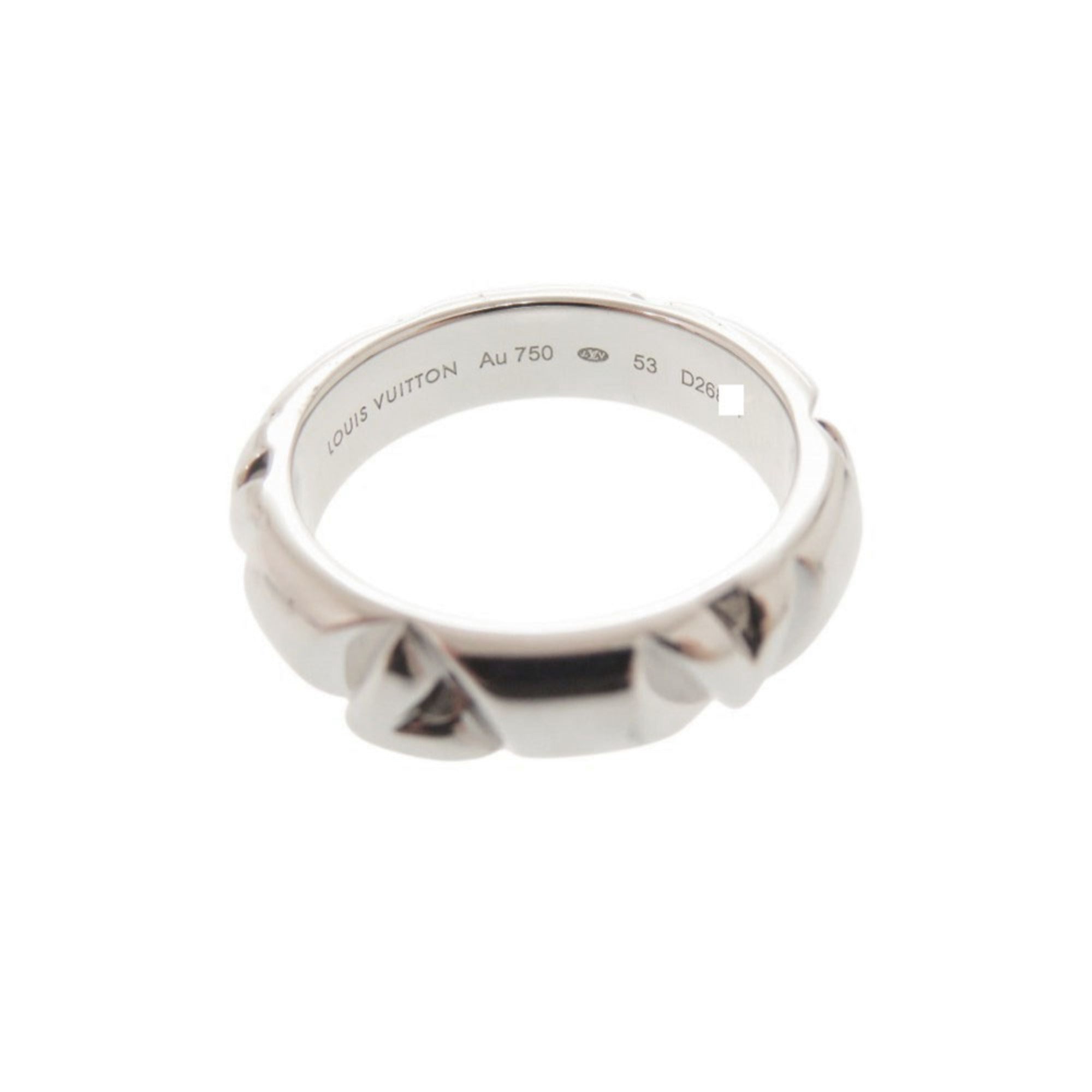 Like New Louis Vuitton LV Volte Multi #53 Q9O63 18KWG 750WG White Gold Ring Jewelry 1820 LOUIS VUITTON — Like New