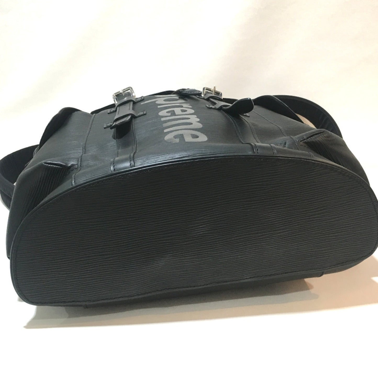 LOUIS VUITTON M53413 Epi Christopher PM Backpack, Supreme Leather, Men's, Black