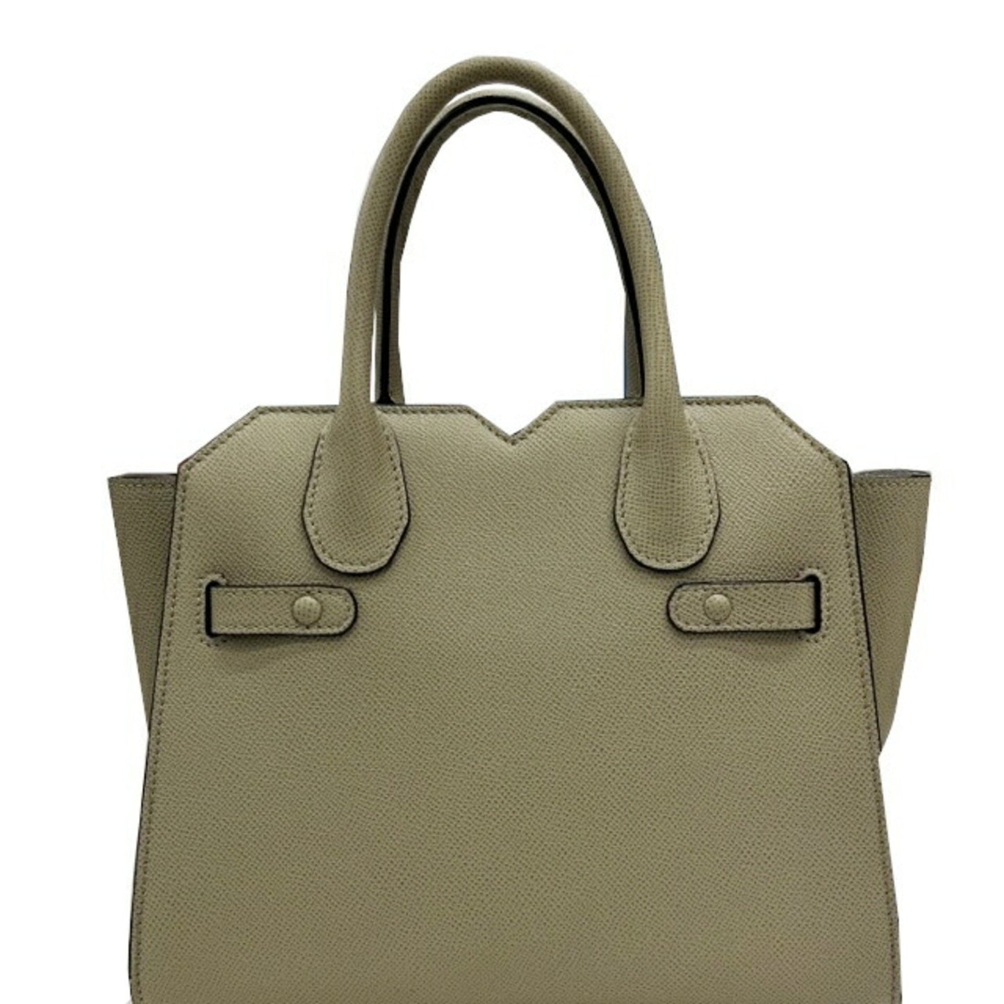 Valextra 2 Handle Milano Bag Mini Soft Calfskin Tundra Green Handbag Shoulder for Women