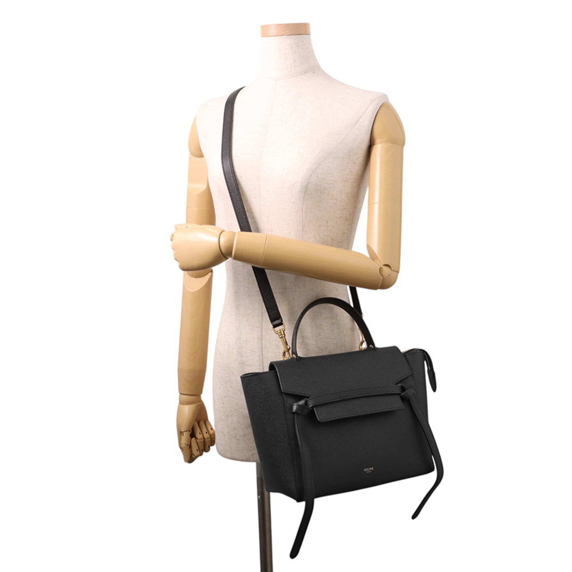 Celine Handbag Belt Bag Micro 189153 CELINE 2-way Shoulder Black — Like New