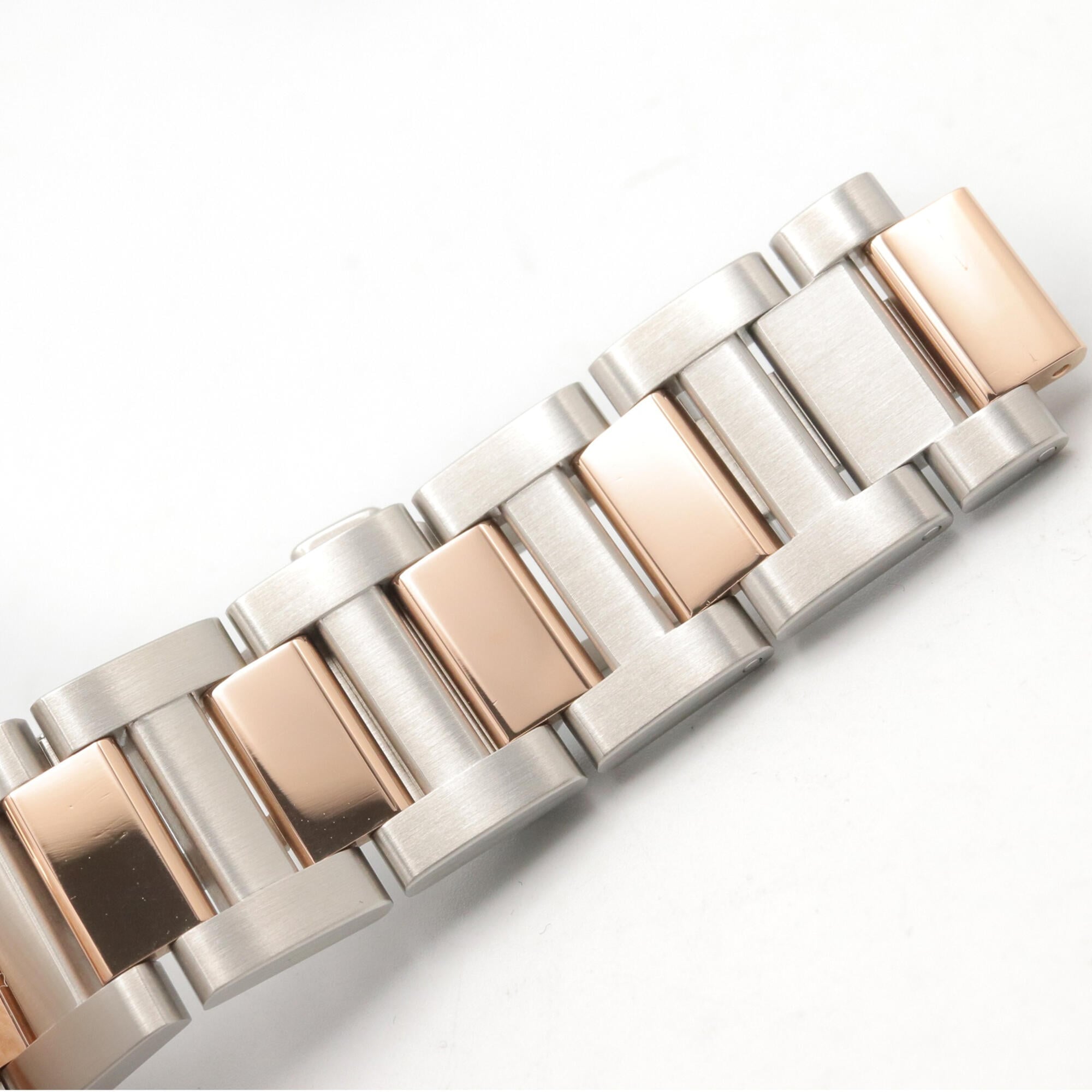 Cartier Pasha de watch, 18K pink gold (PG) stainless steel, boys' size, silver tone, W2PA0008 — Very Good
