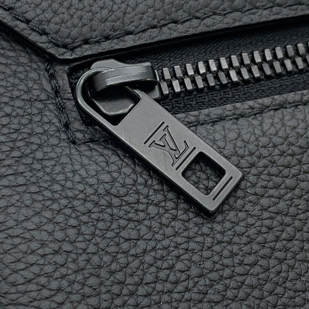 Louis Vuitton shoulder bag, grain leather, Takeoff, M57080, LOUIS VUITTON, black, handbag, men's, VUITTON — Like New
