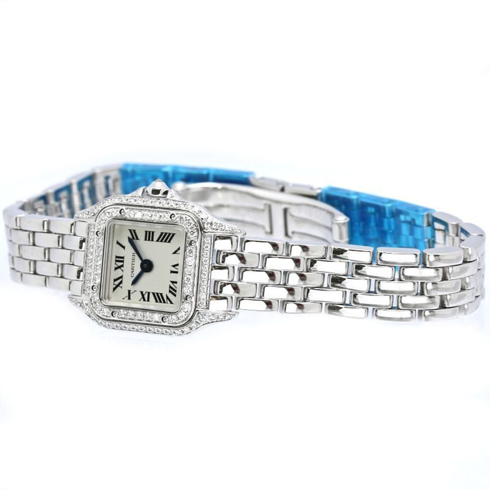 CARTIER Cartier Panthère de Mini Diamond WJPN0019 Women's Watch 18K White Gold 40495 — Very Good
