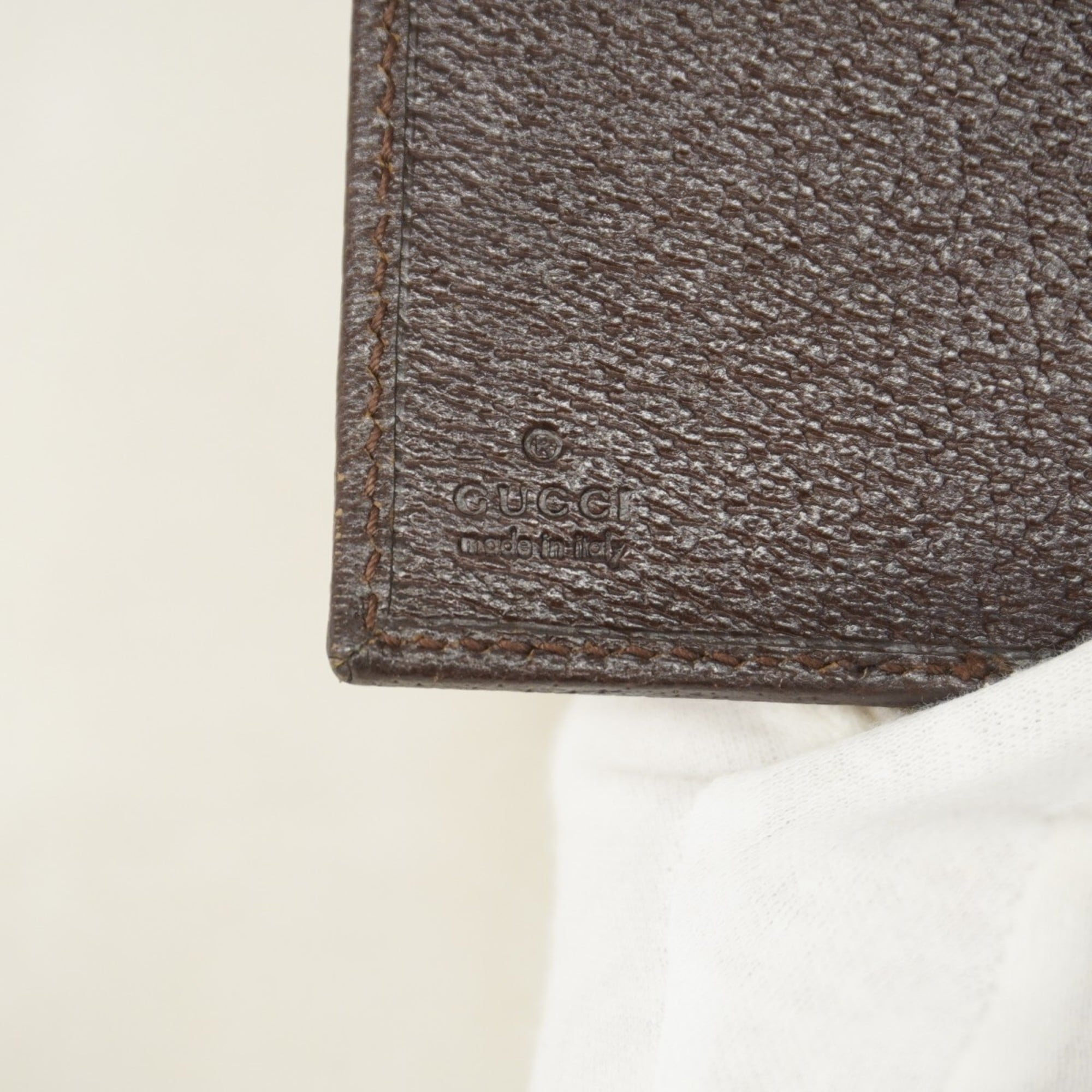 Gucci GG Canvas Long Wallet 244946 Brown Women's