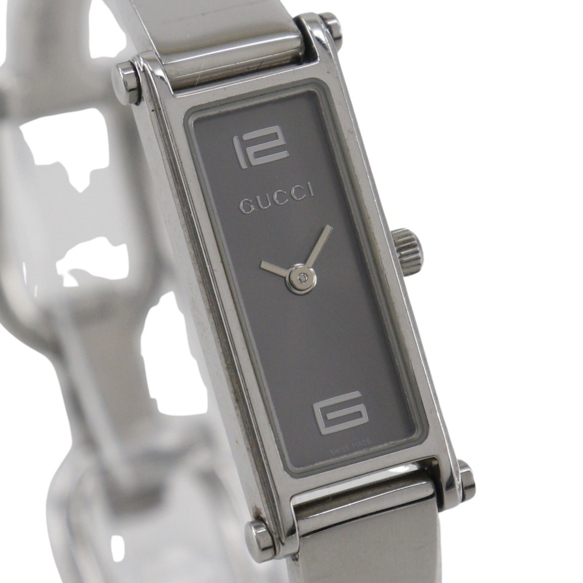 Gucci GUCCI Watch 1500L Stainless Steel Quartz Analog Display Silver Dial Women's — Good