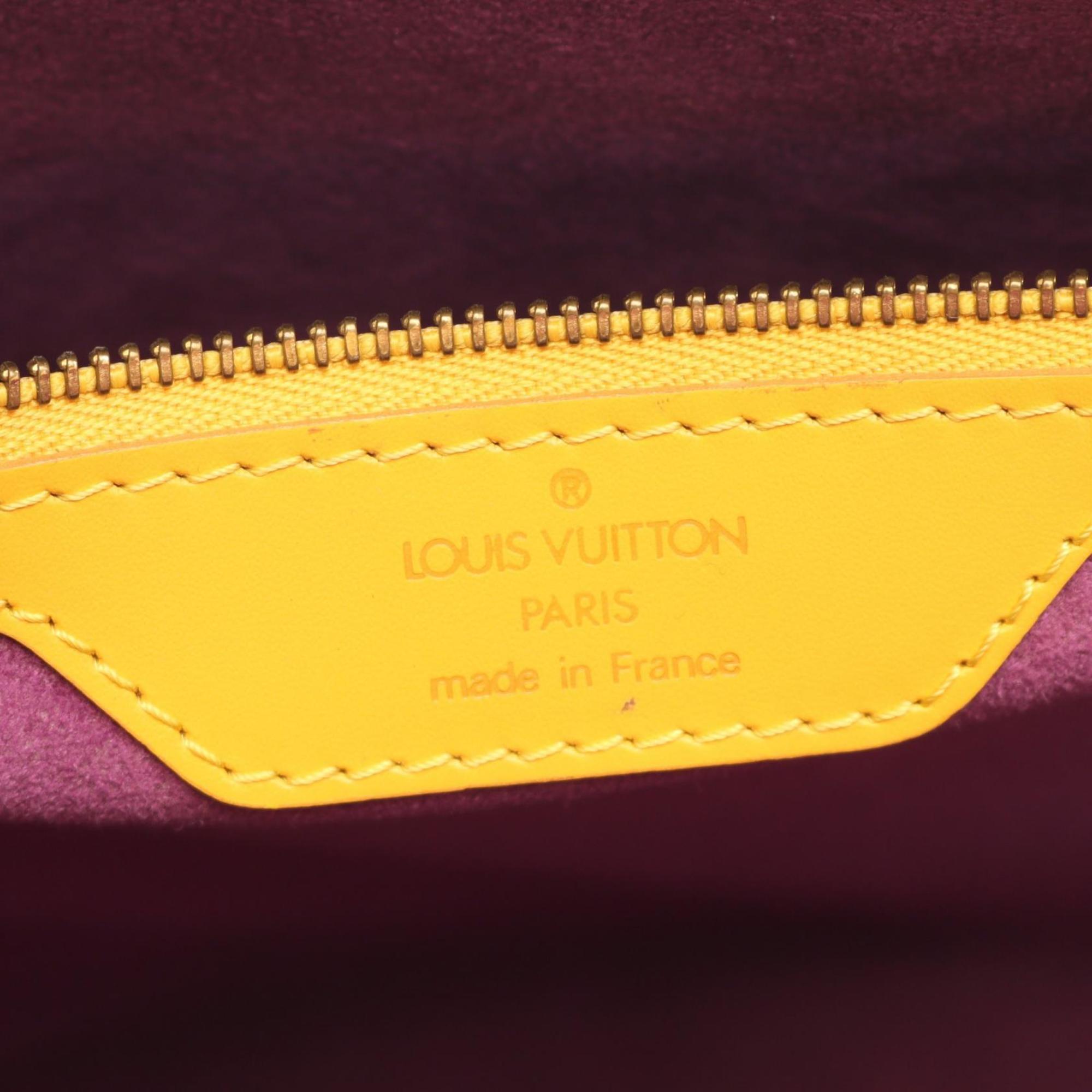 Louis Vuitton Saint-Jacques Shopping Shoulder Bag, Epi Leather, Yellow, Women's, M52269