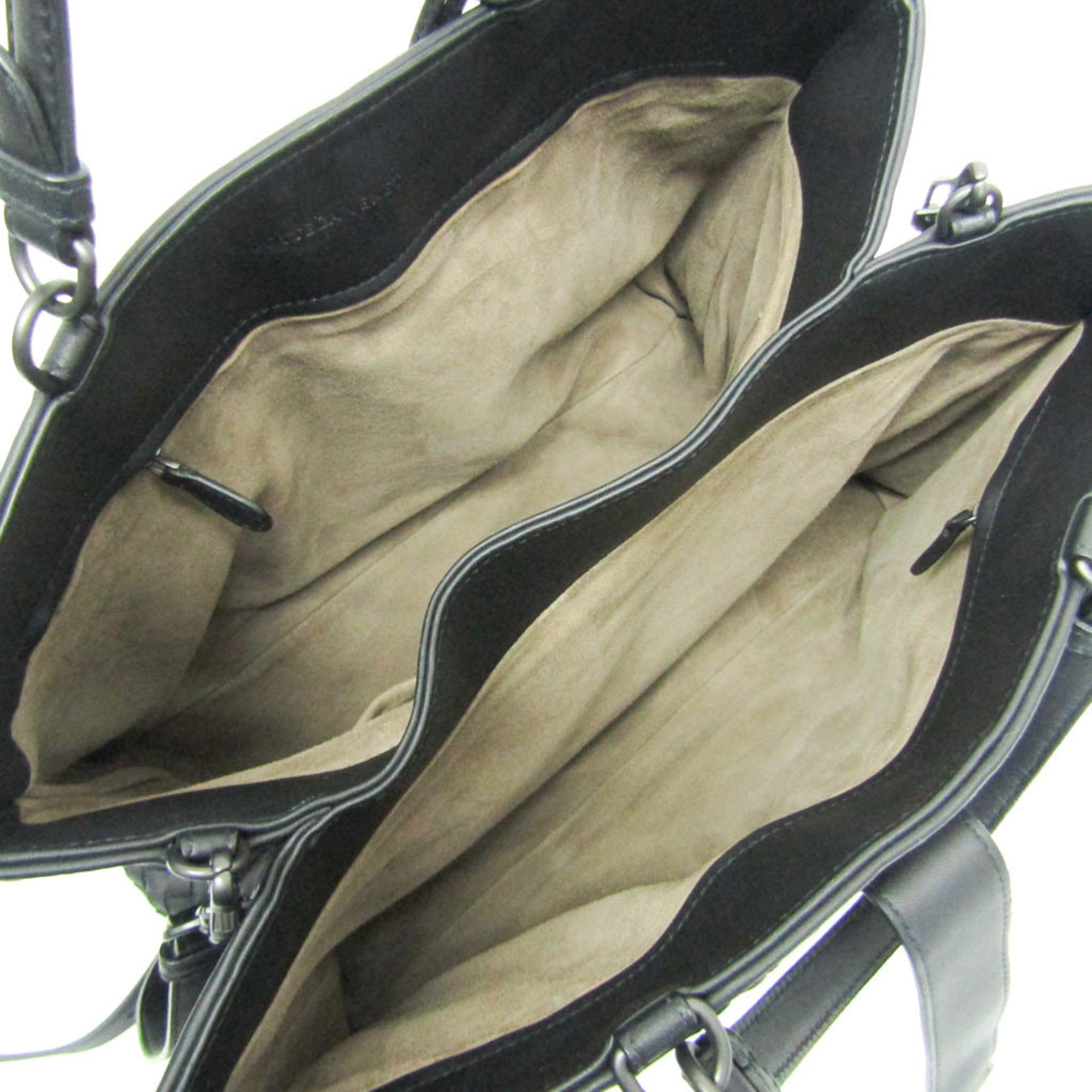 Bottega Veneta Intrecciato Rome Leather Handbag,Shoulder Bag Black — Like New