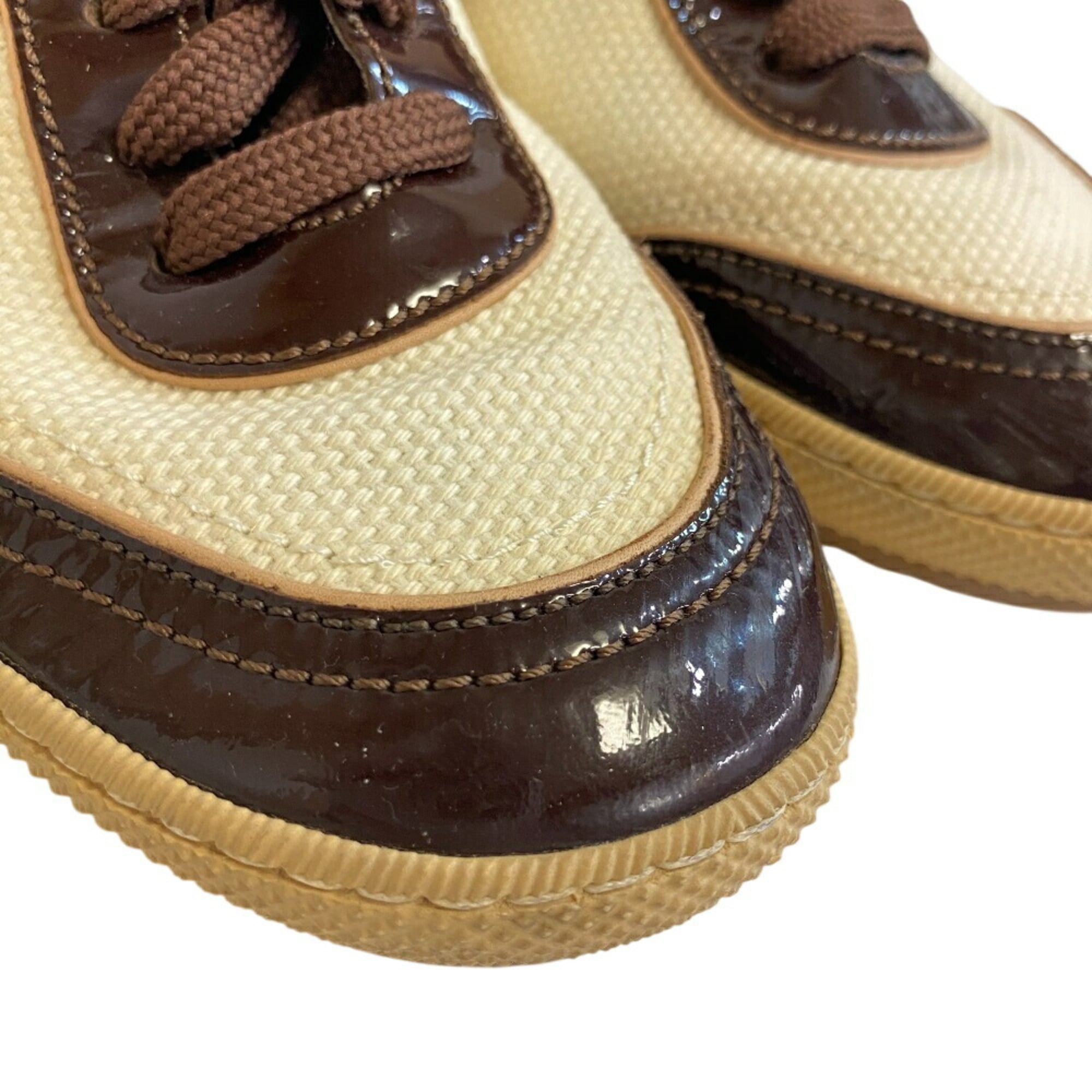 LOUIS VUITTON 22 Sneakers Brown Women's