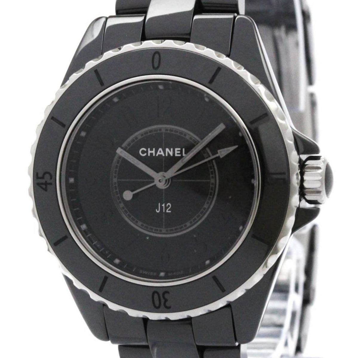 CHANEL J12 Phantom Ceramic Quartz Watch H6346 Polished — Very Good