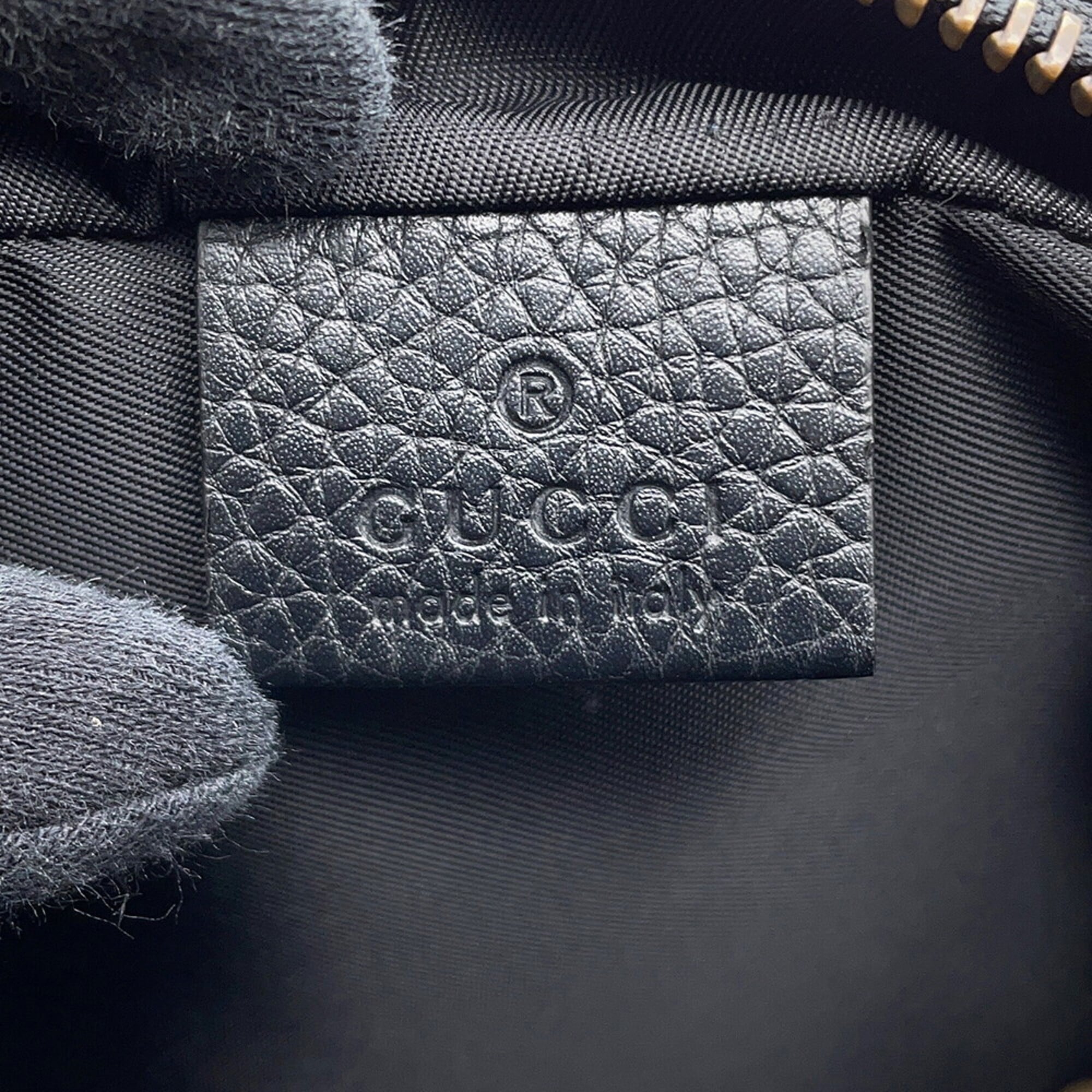 Gucci Interlocking G Soho Disco Bag Small Leather Shoulder 347994 GUCCI Black Tassel Handbag Women's — Like New