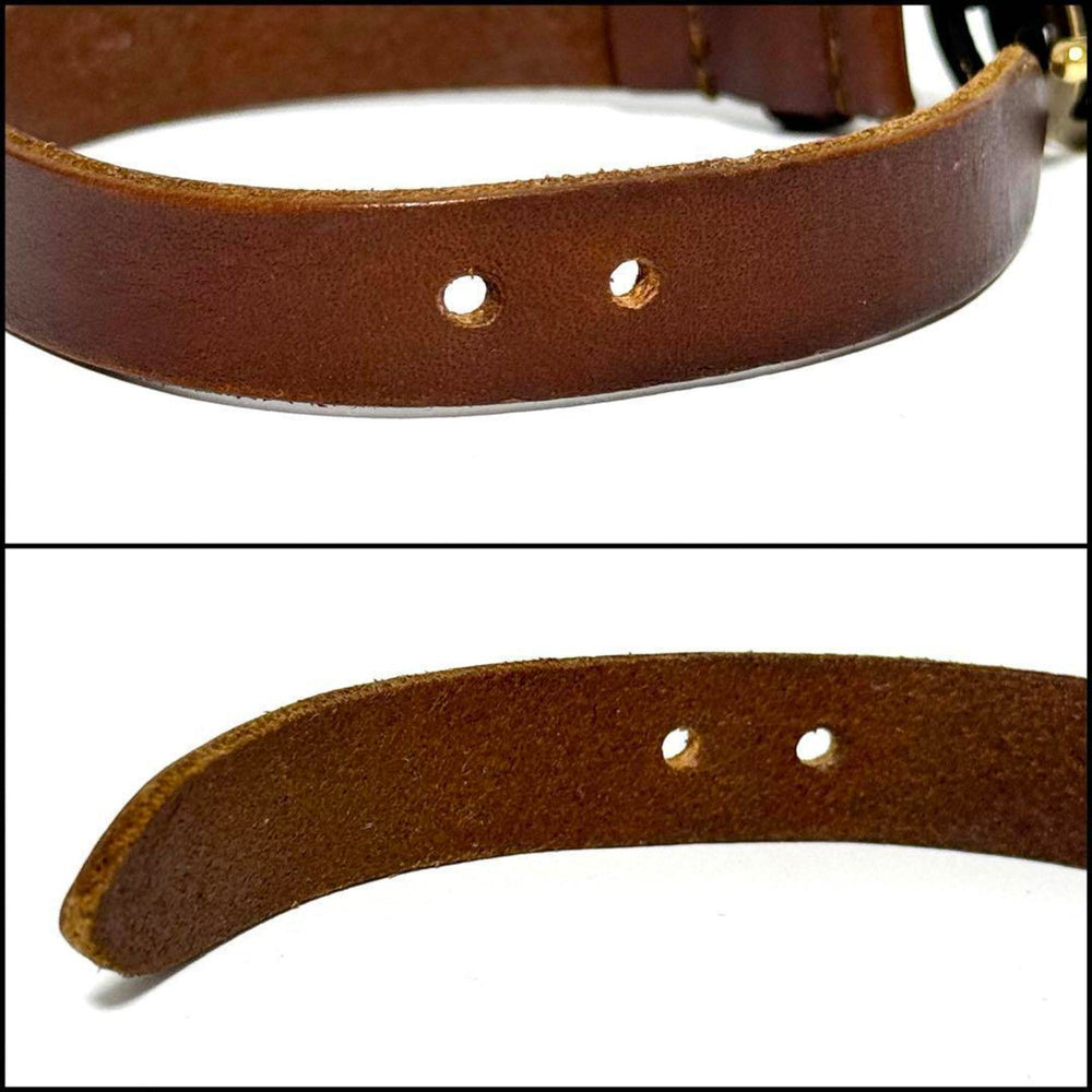 GUCCI Double G Leather Bracelet for Men and Women — Like New