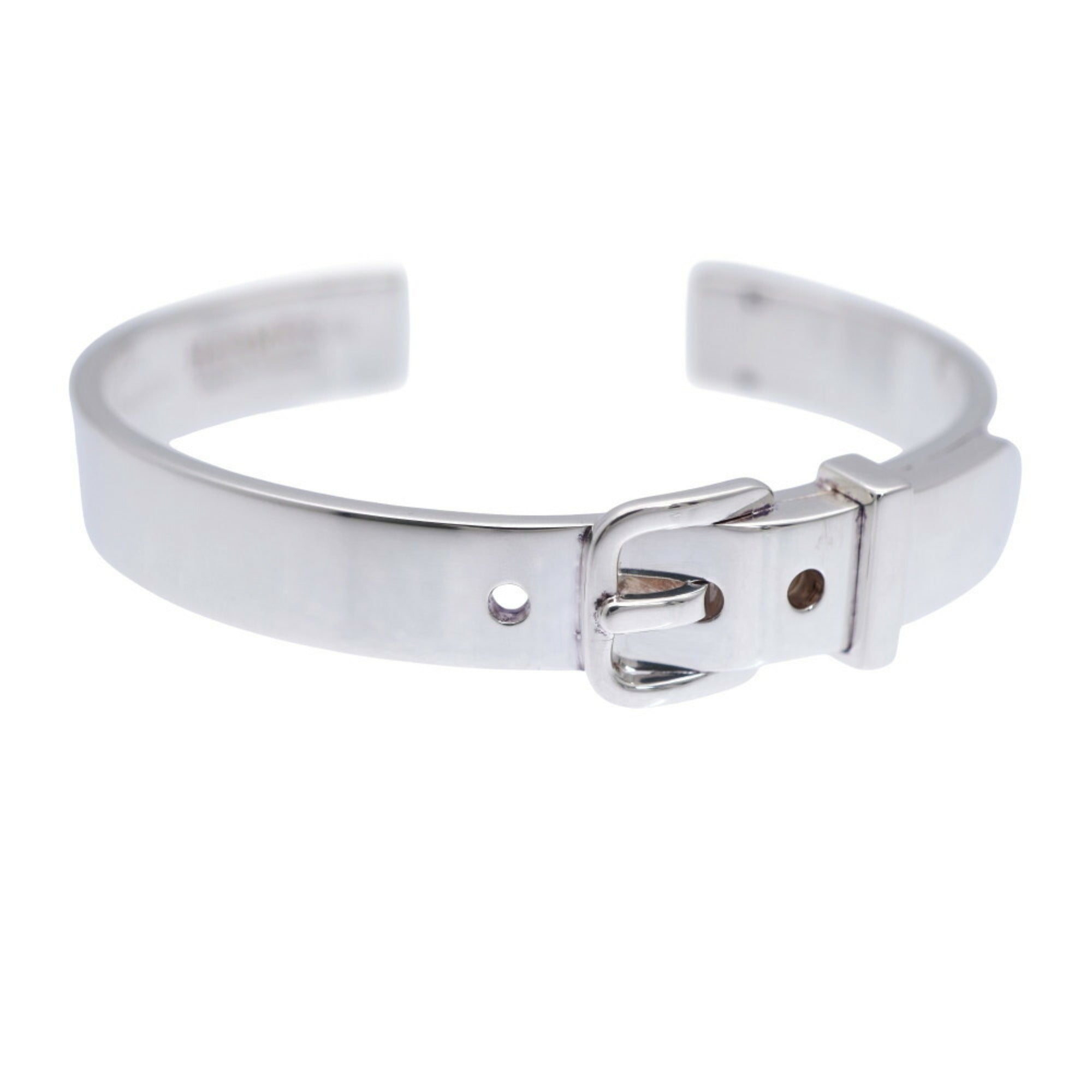Hermes Boucle Cellier Bangle Silver 925 Bracelet 1059HERMES — Like New
