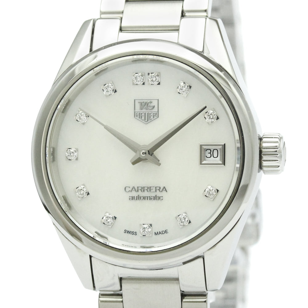 TAG HEUER Carrera Calibre 9 Diamond MOP Ladies Watch WAR2414 — Good