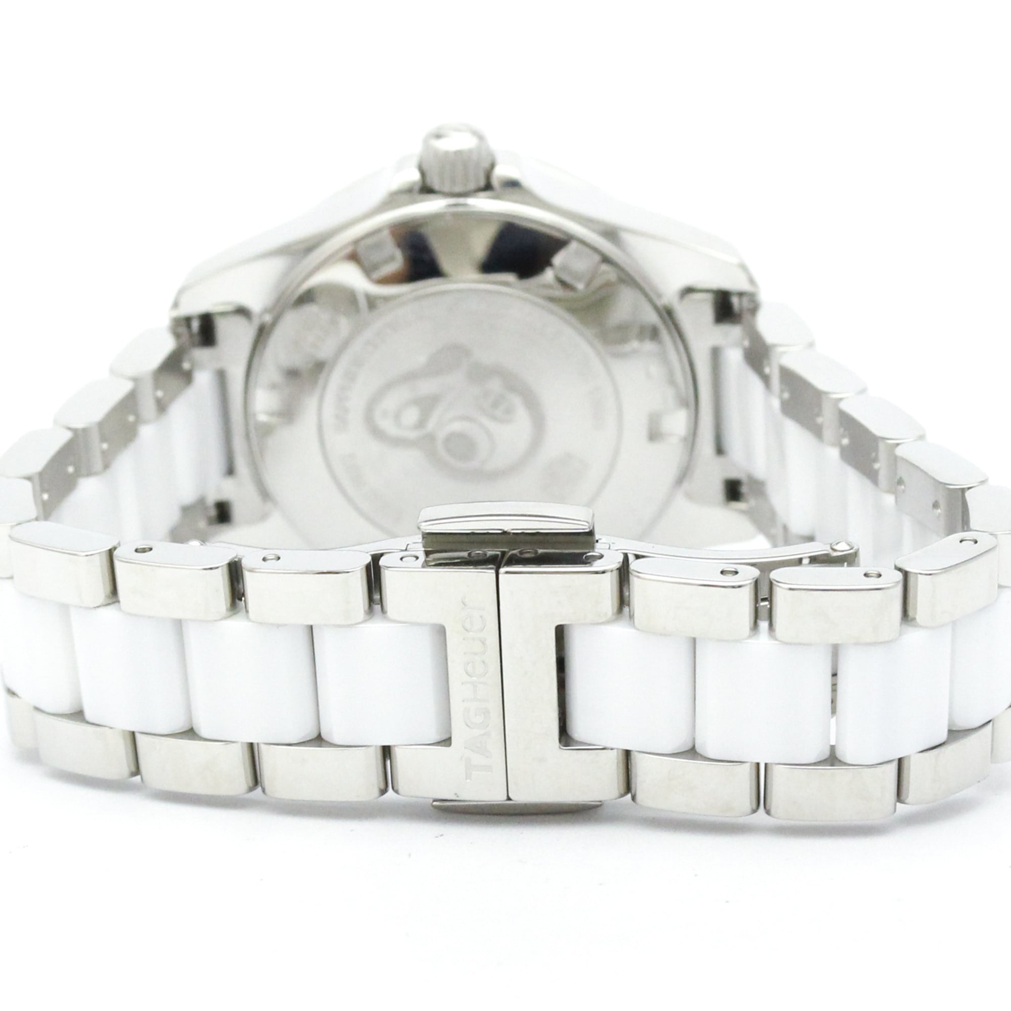 TAG HEUER Aquaracer Diamond Steel Quartz Ladies Watch WAY141D Polished — Very Good