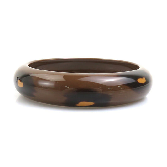 Hermes HERMES Bangle Bracelet Lacquer Wood Brown Women's e60230g
