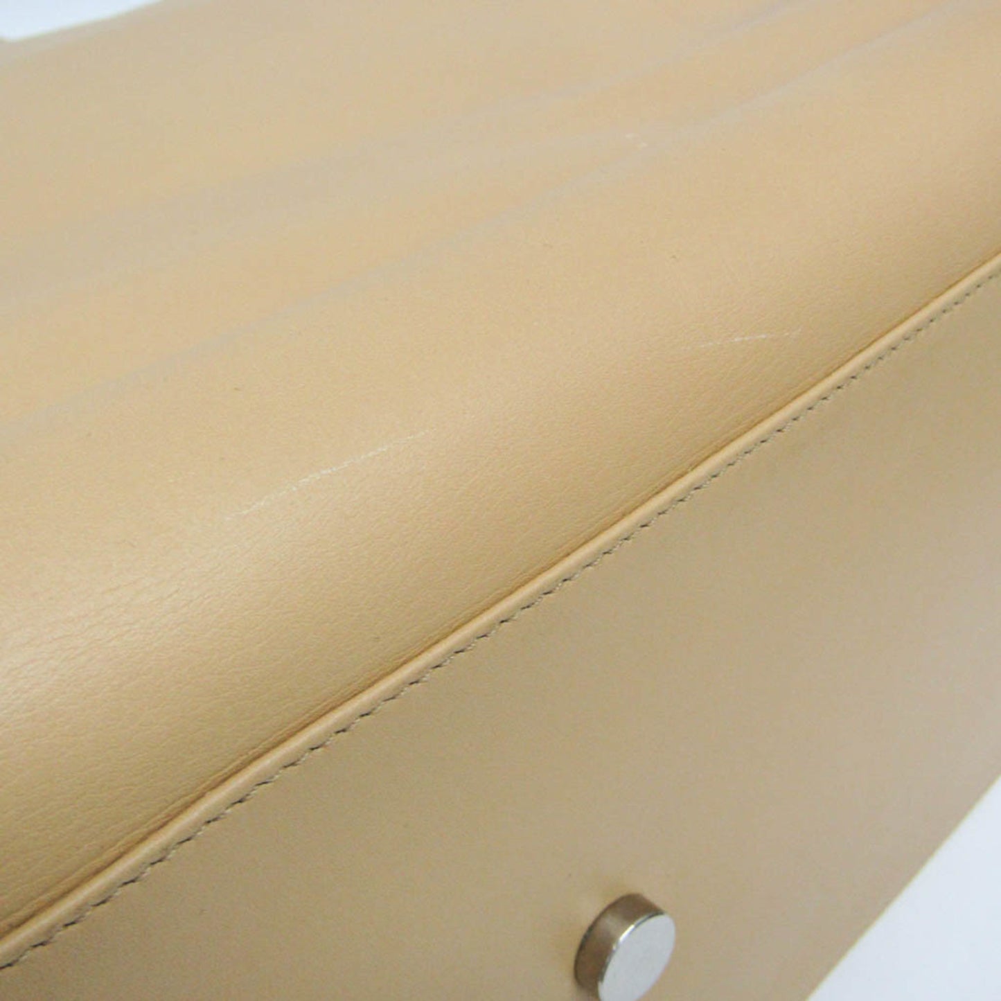 Saint Laurent 314252 Women's Leather Tote Bag Beige