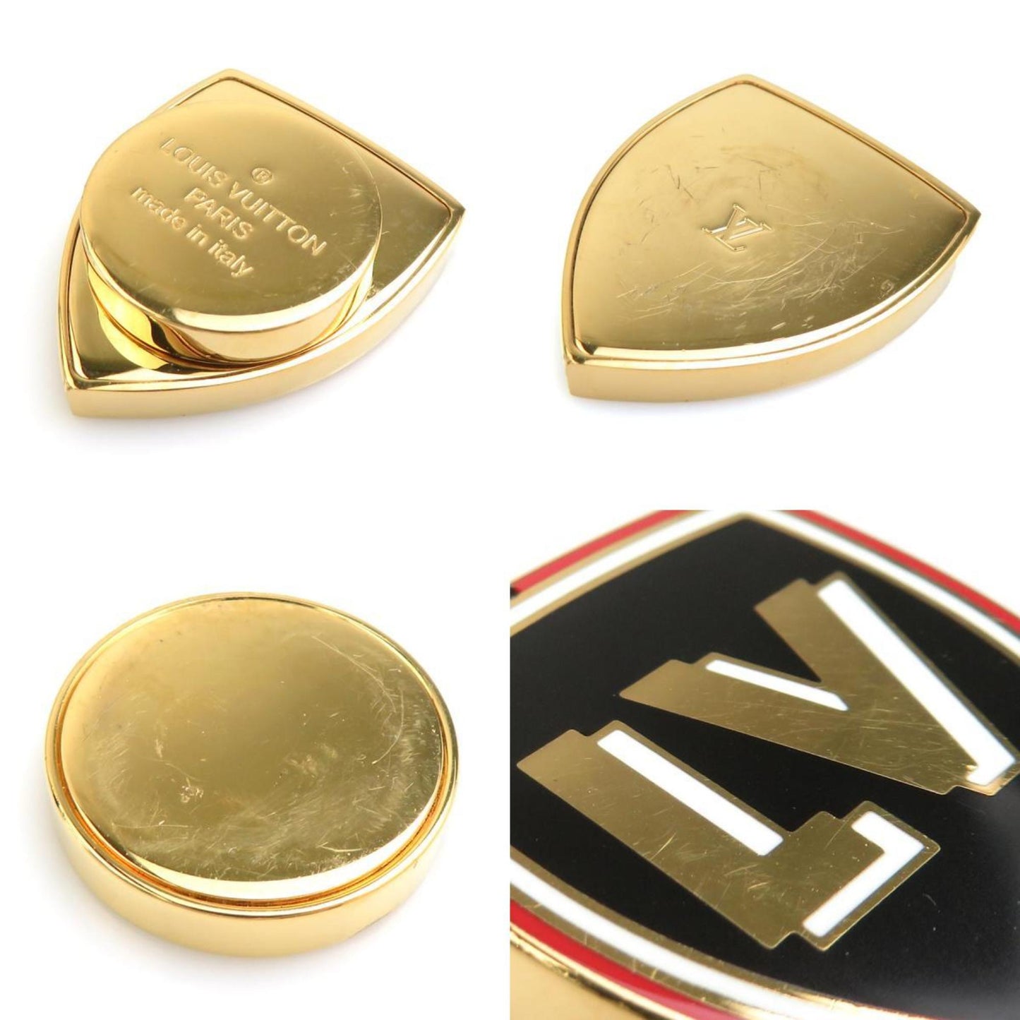 Louis Vuitton Brooch Charm Bijoux Sac Summer Feel Gold Black Women's M67293 e60826a