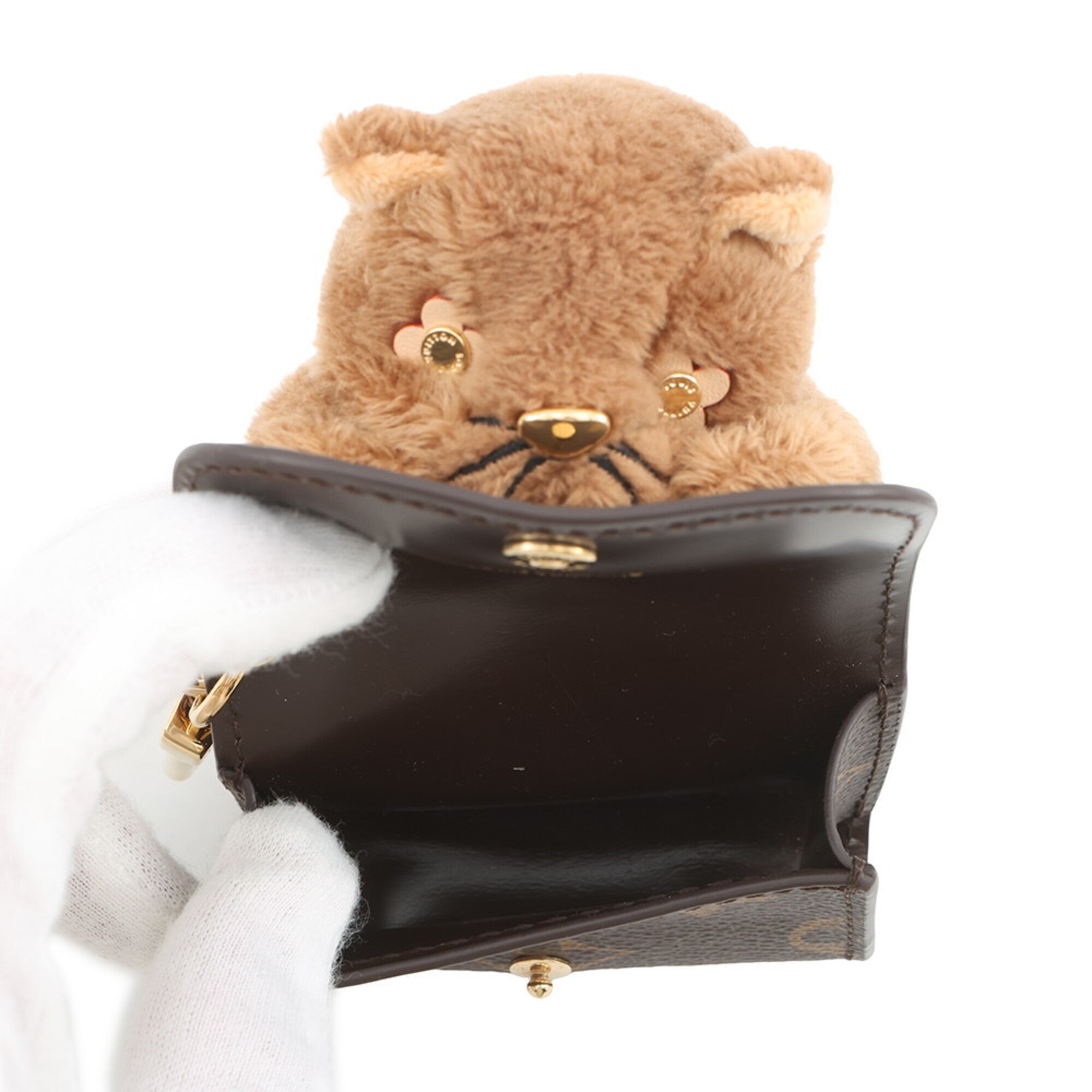 Louis Vuitton Accessories Bag Charm Monogram LV Cute M03748 LOUIS VUITTON Cat Women's — Like New