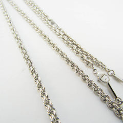 Louis Vuitton Colliersquard LV Strass MP2691 Metal,Rhinestone Men,Women Pendant Necklace (Silver) — New - Store Return