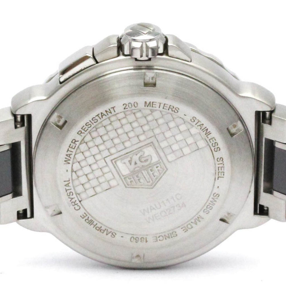 TAG HEUER Formula 1 Grand Date Alarm Steel Mens Watch WAU111C Polished — Very Good